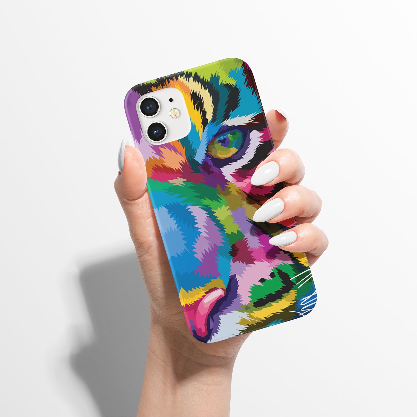 Colorful Psychodelic Lion iPhone Case - HypeSheriff