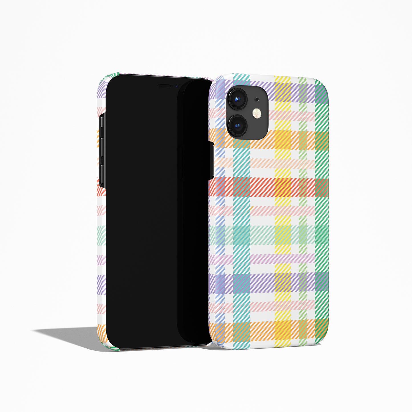 Gingham Check Plaid Pattern iPhone Case - HypeSheriff