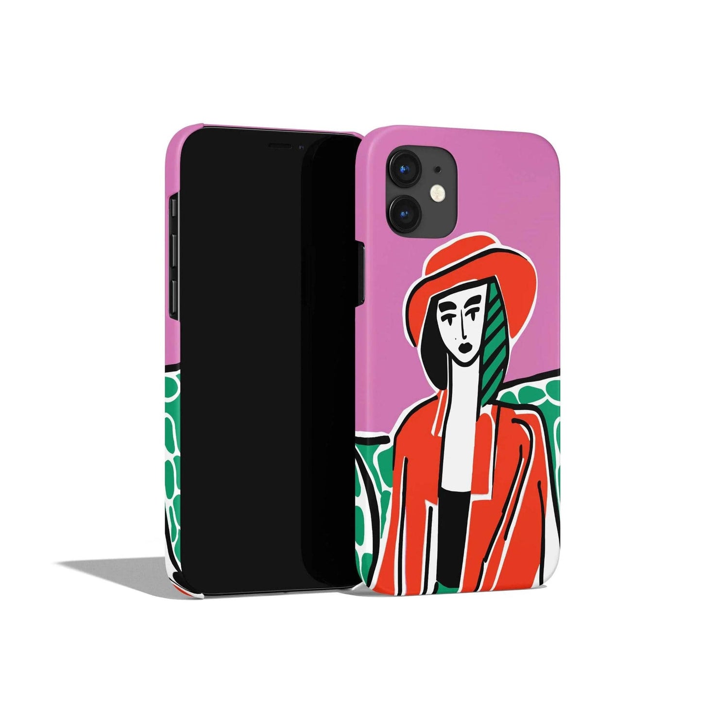 Retro Fashion Girl iPhone Case - HypeSheriff