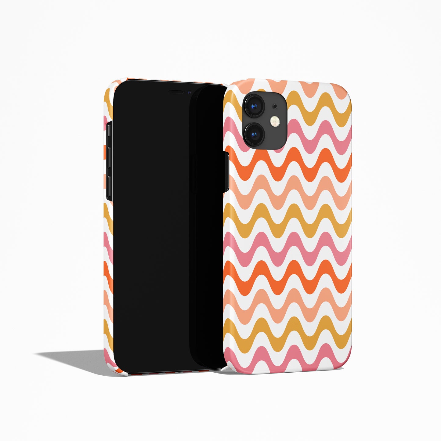 Retro Wavy Neutral iPhone Case - HypeSheriff