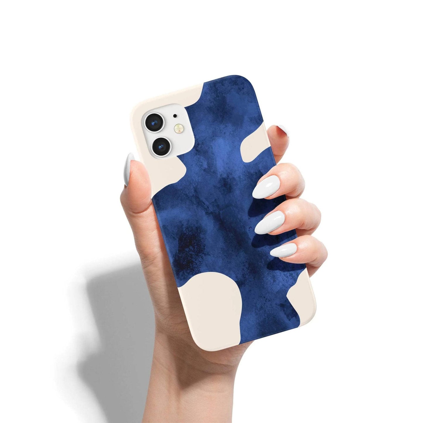 Blue Abstract Shape iPhone Case - HypeSheriff