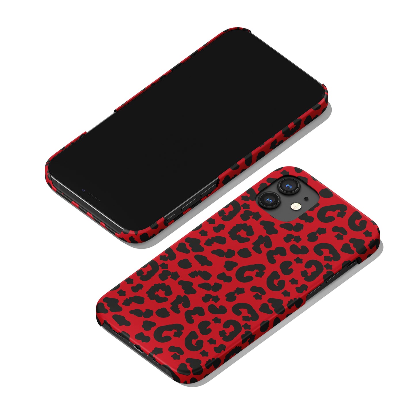 Red Pin Up Pattern iPhone Case - HypeSheriff