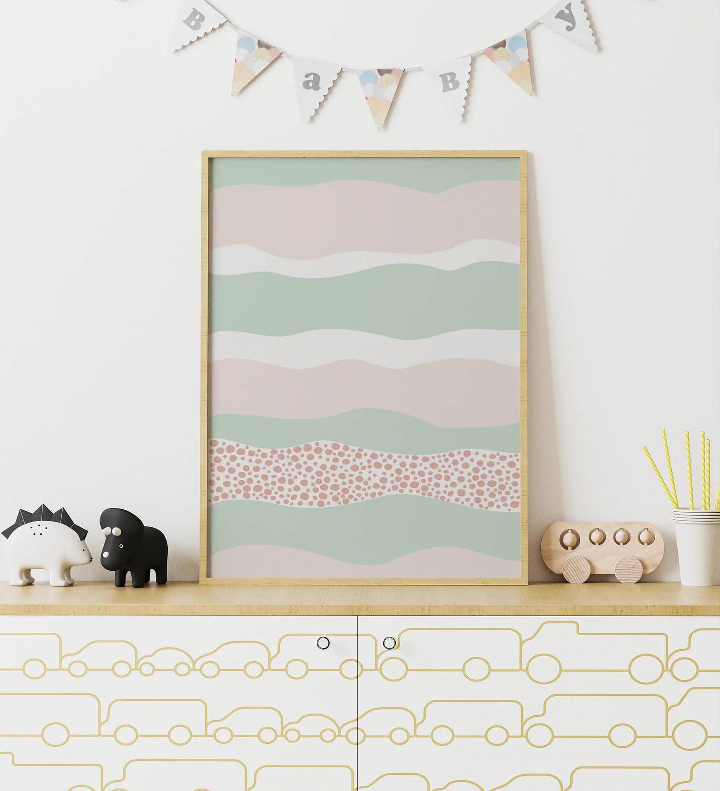 Pastel Abstract Poster - HypeSheriff