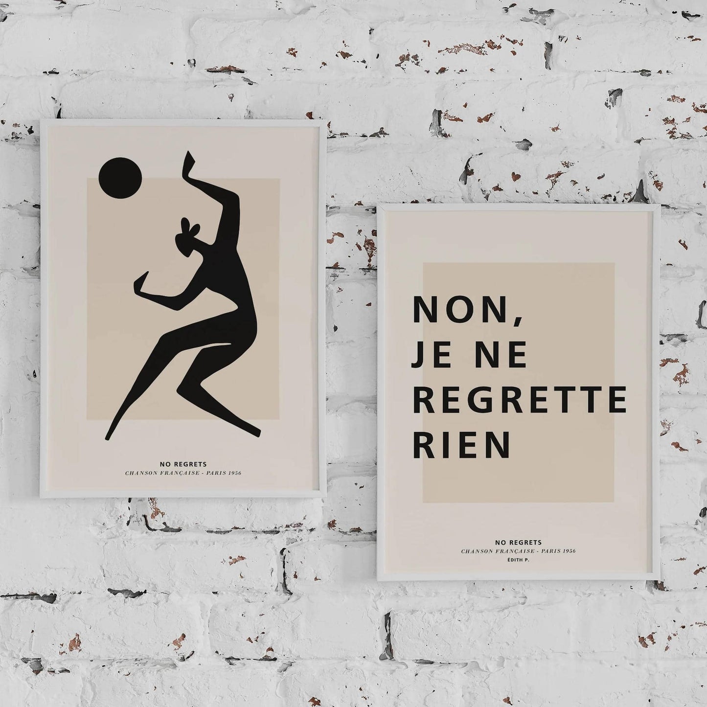 Set of 2 Edith Piaf Inspired Prints - HypeSheriff