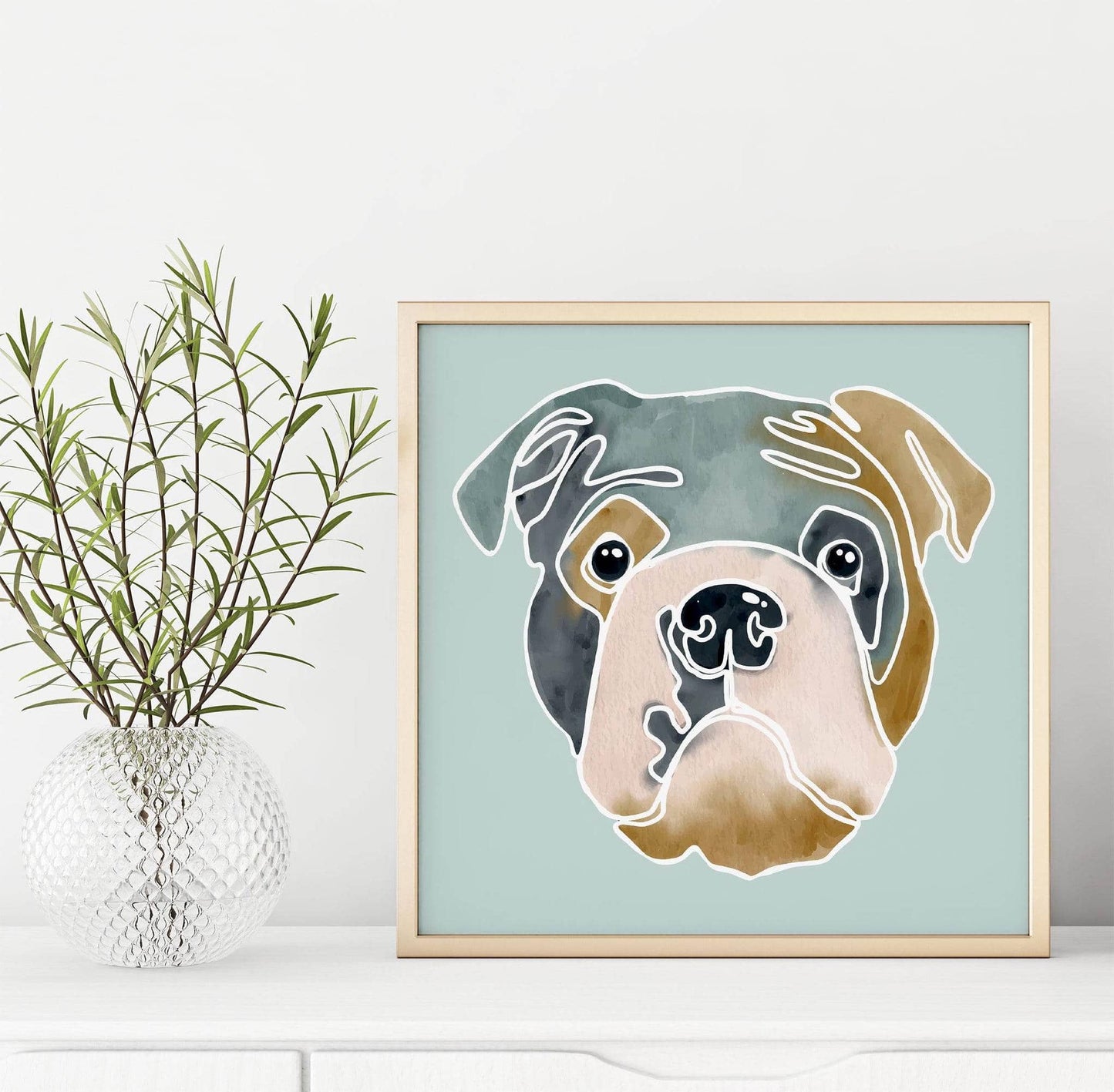 Pug Dog Square Print - HypeSheriff
