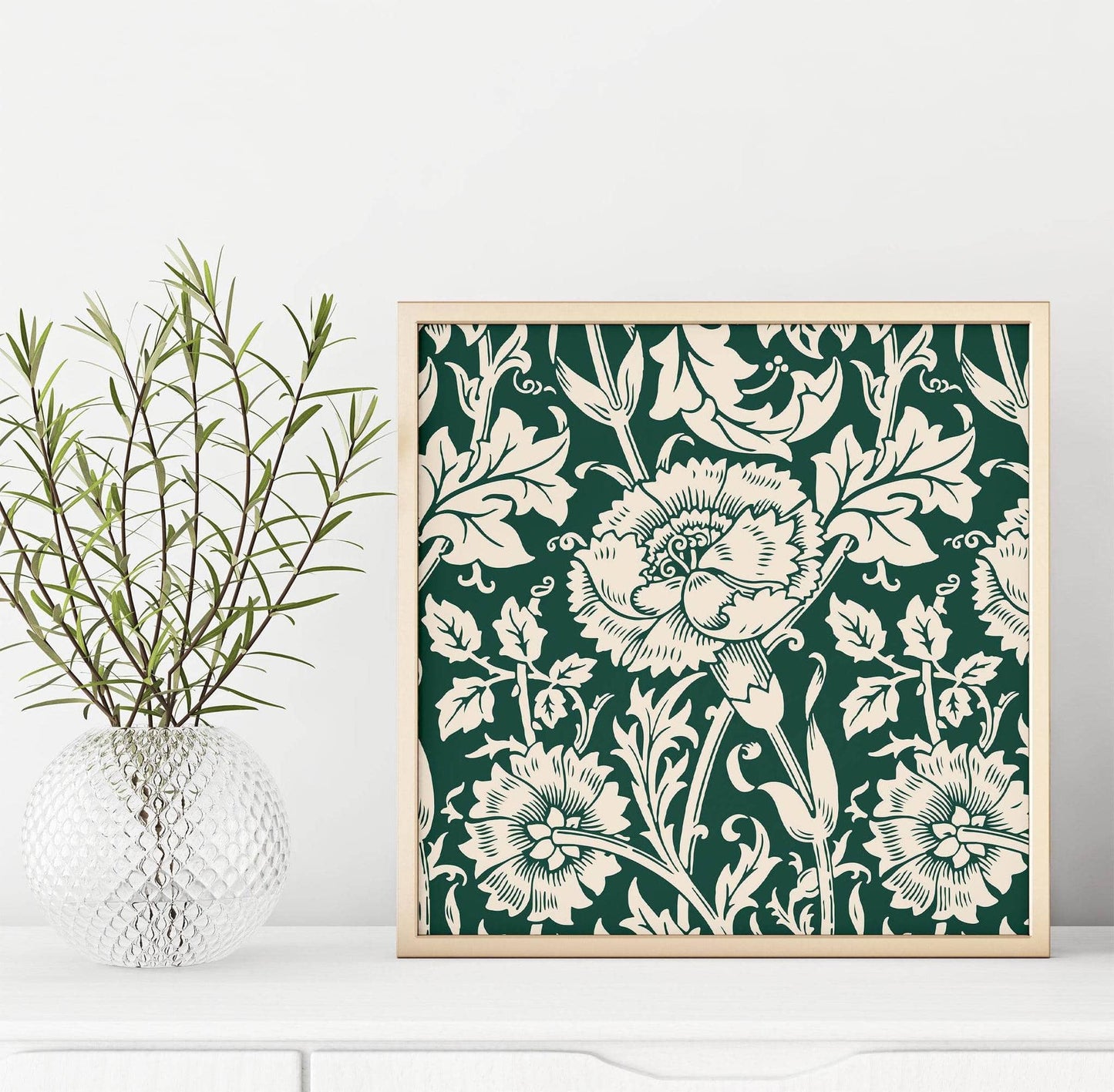 Retro Floral Art Print - HypeSheriff