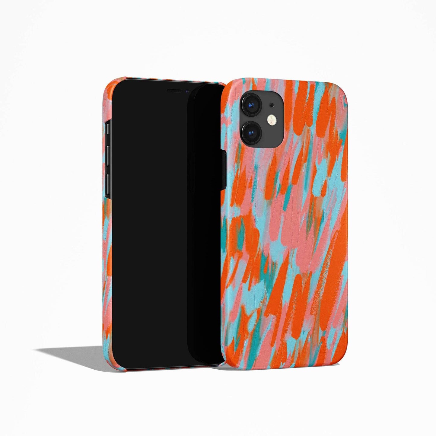Colorful Brushstrokes Pattern iPhone Case - HypeSheriff