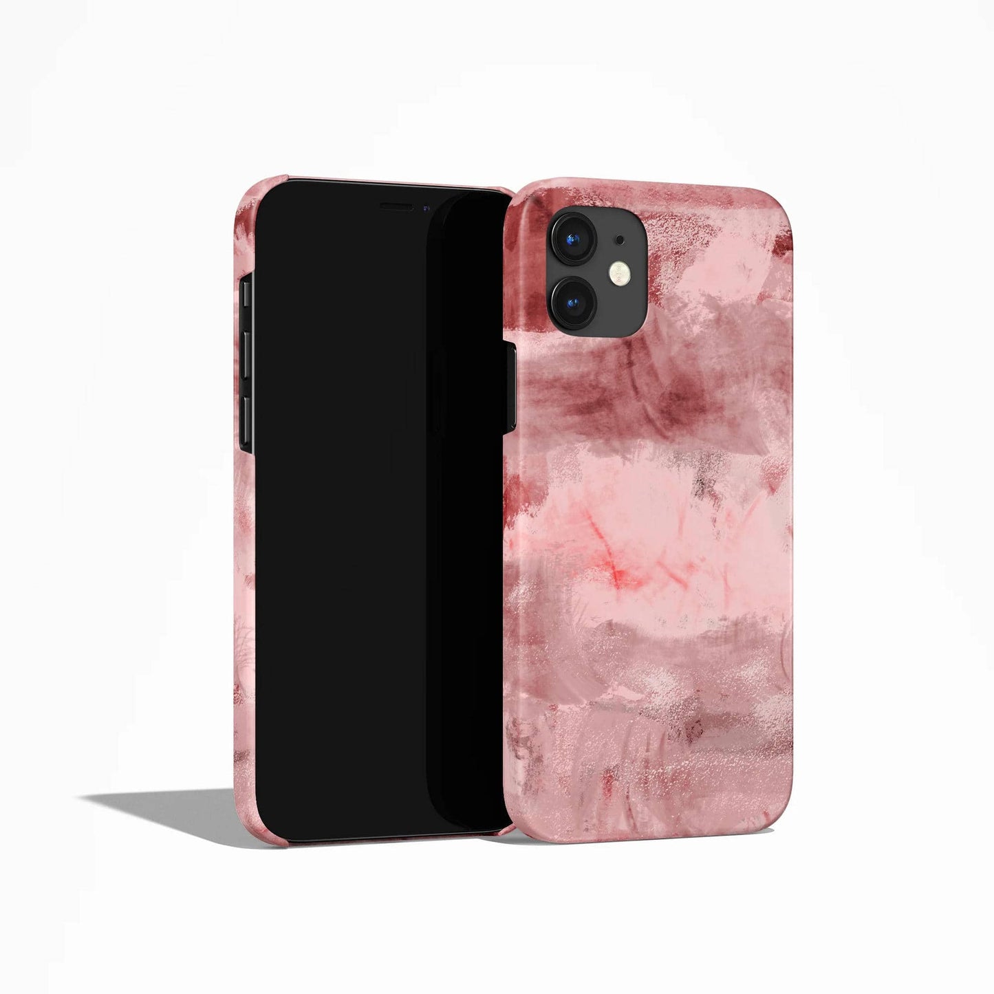 Pink Abstract Painting iPhone Case - HypeSheriff
