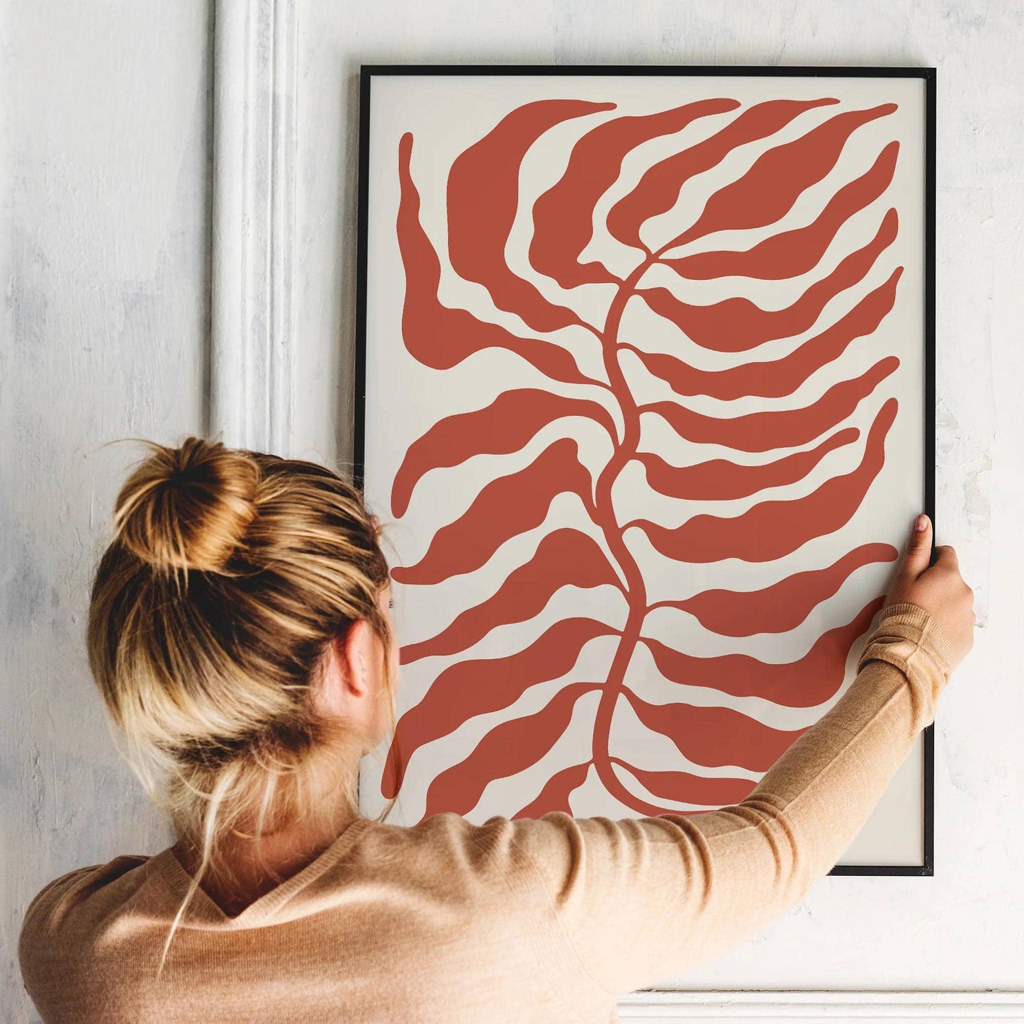Red Leaf No.3 Poster - HypeSheriff