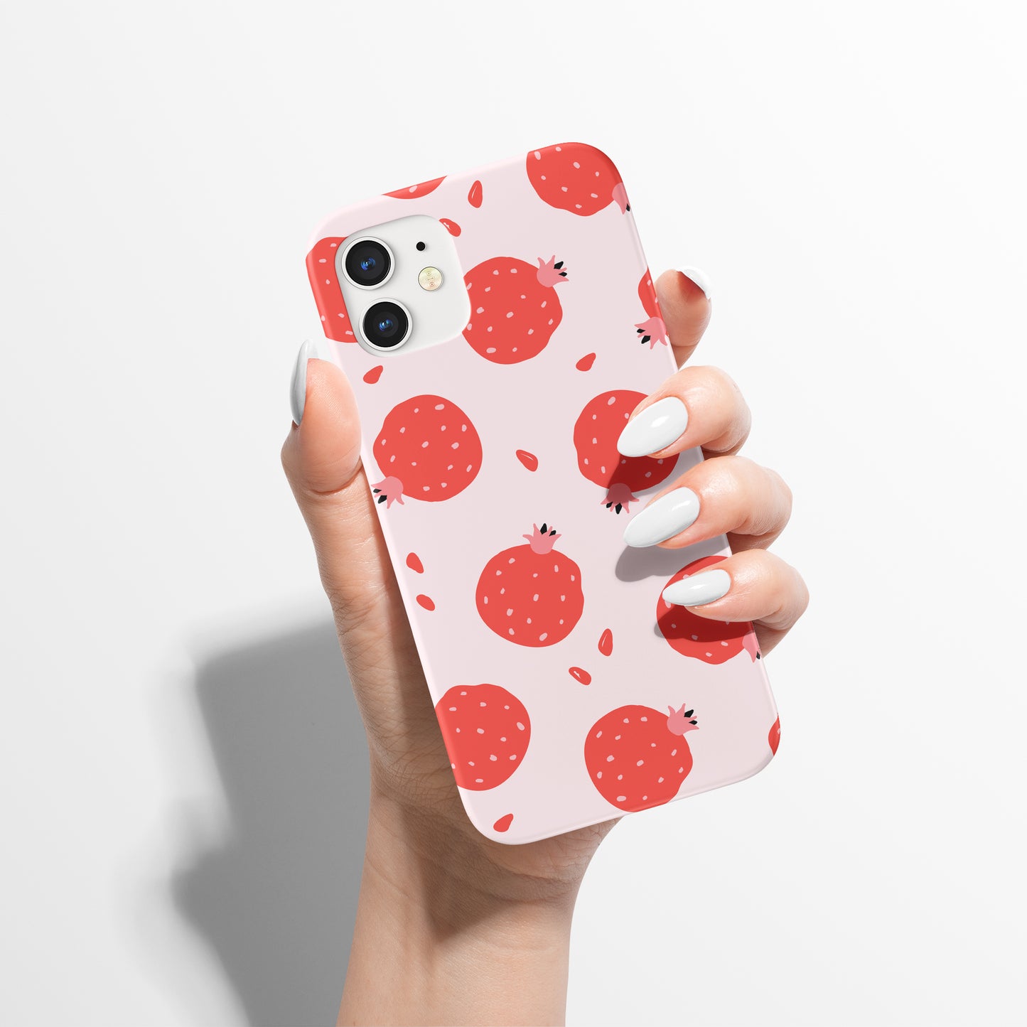 Pink Pomegranate Fruit iPhone Case - HypeSheriff