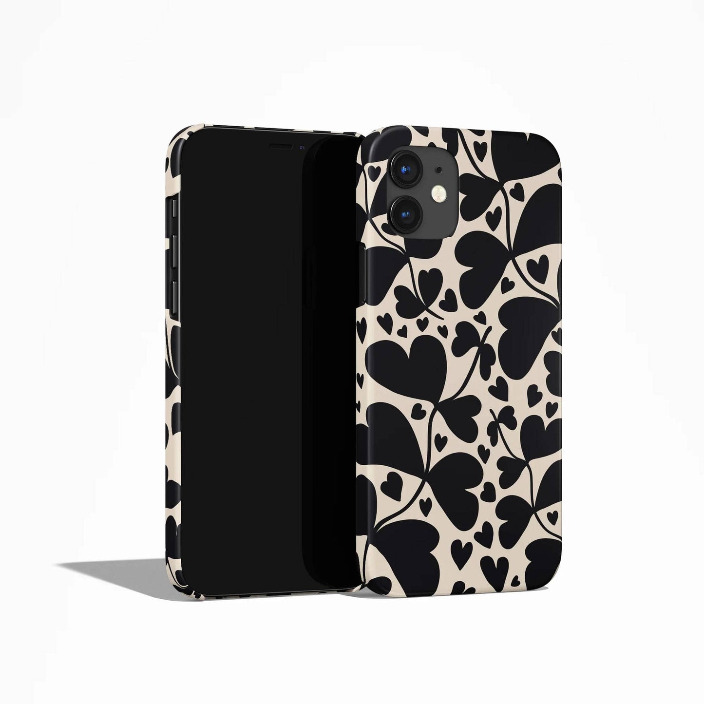 Black Nature Pattern iPhone Case - HypeSheriff