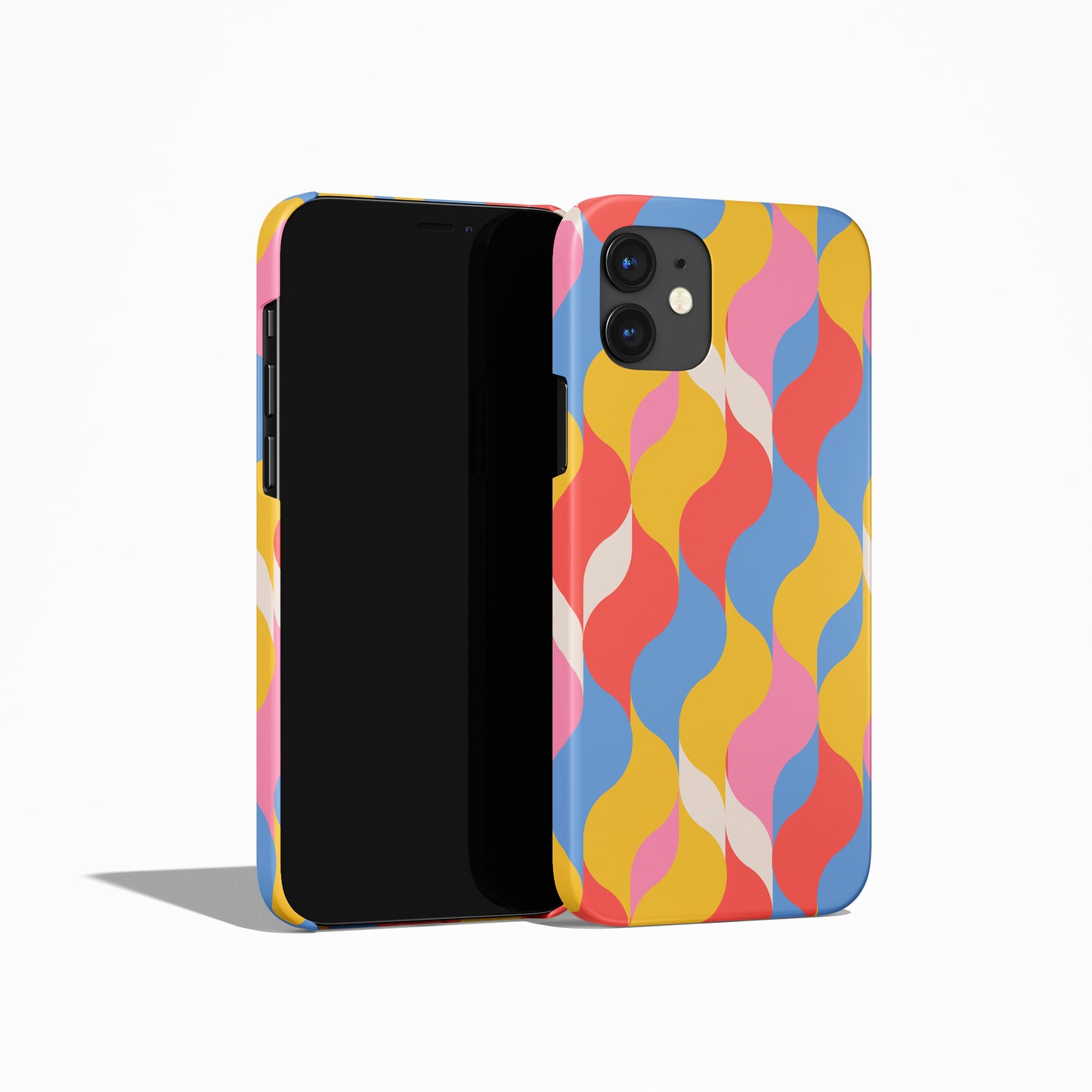 Colorful Abstract Retro 50s Pattern iPhone Case - HypeSheriff