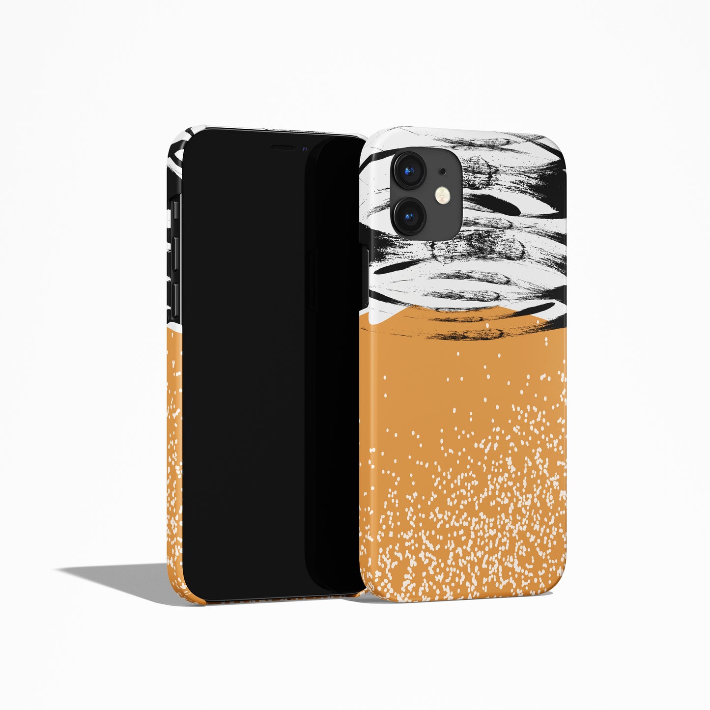 Mid Century Modern Mustard iPhone Case - HypeSheriff