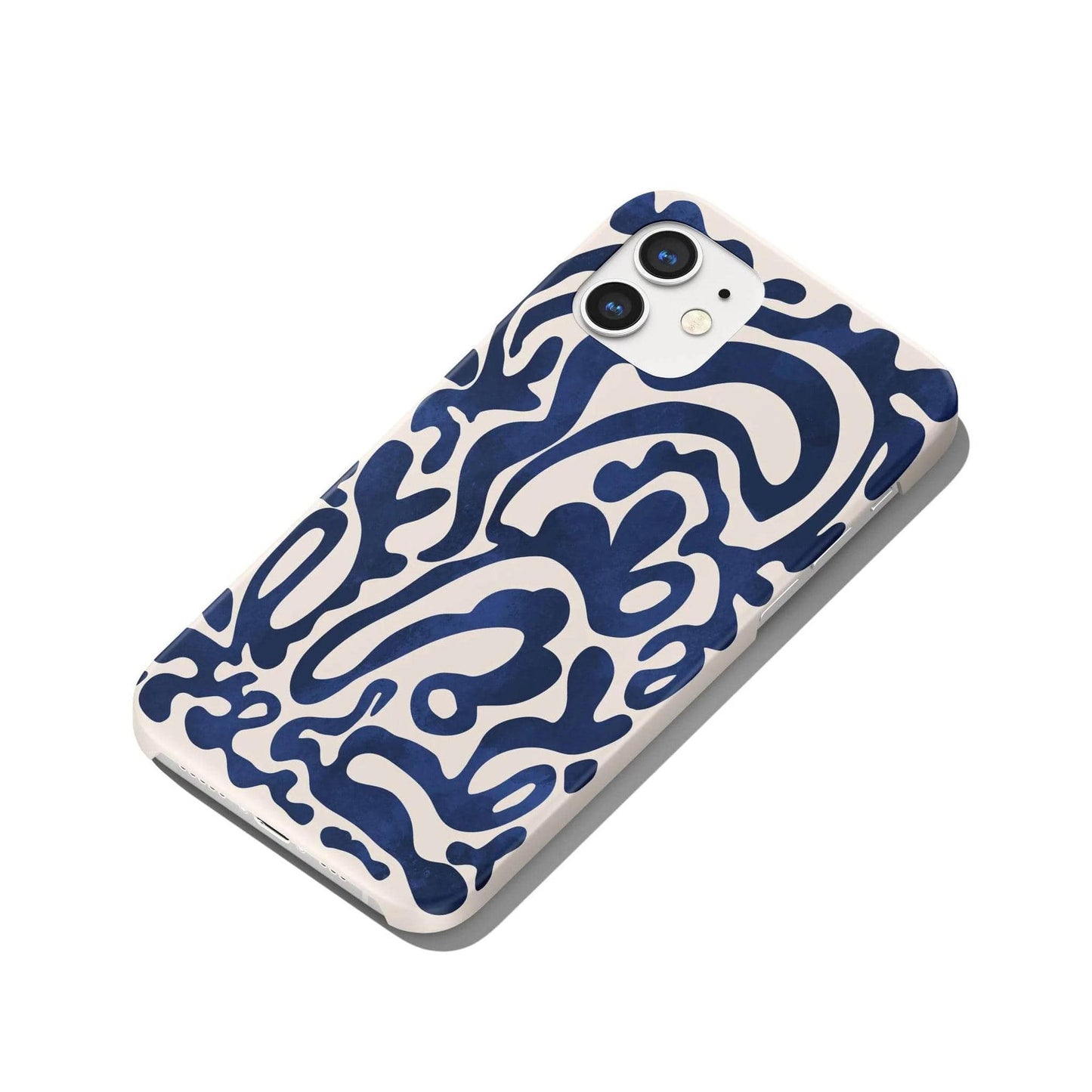 Blue Botanical Art iPhone Case - HypeSheriff