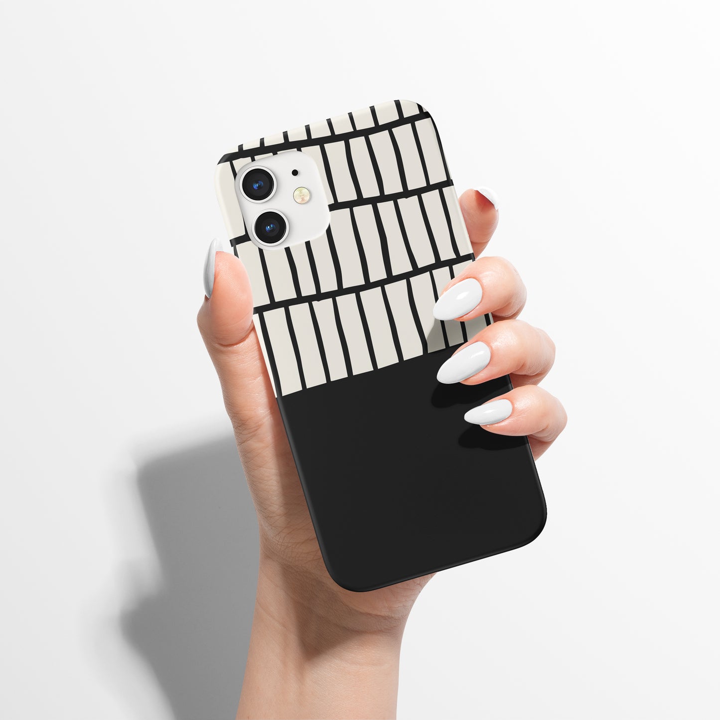 Monochrome Black Ink Modern iPhone Case - HypeSheriff