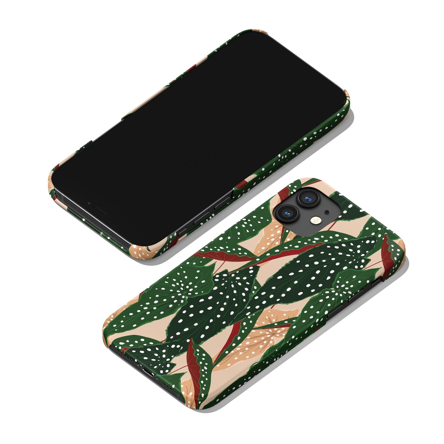 Begonia Polka Dot Plants iPhone Case - HypeSheriff