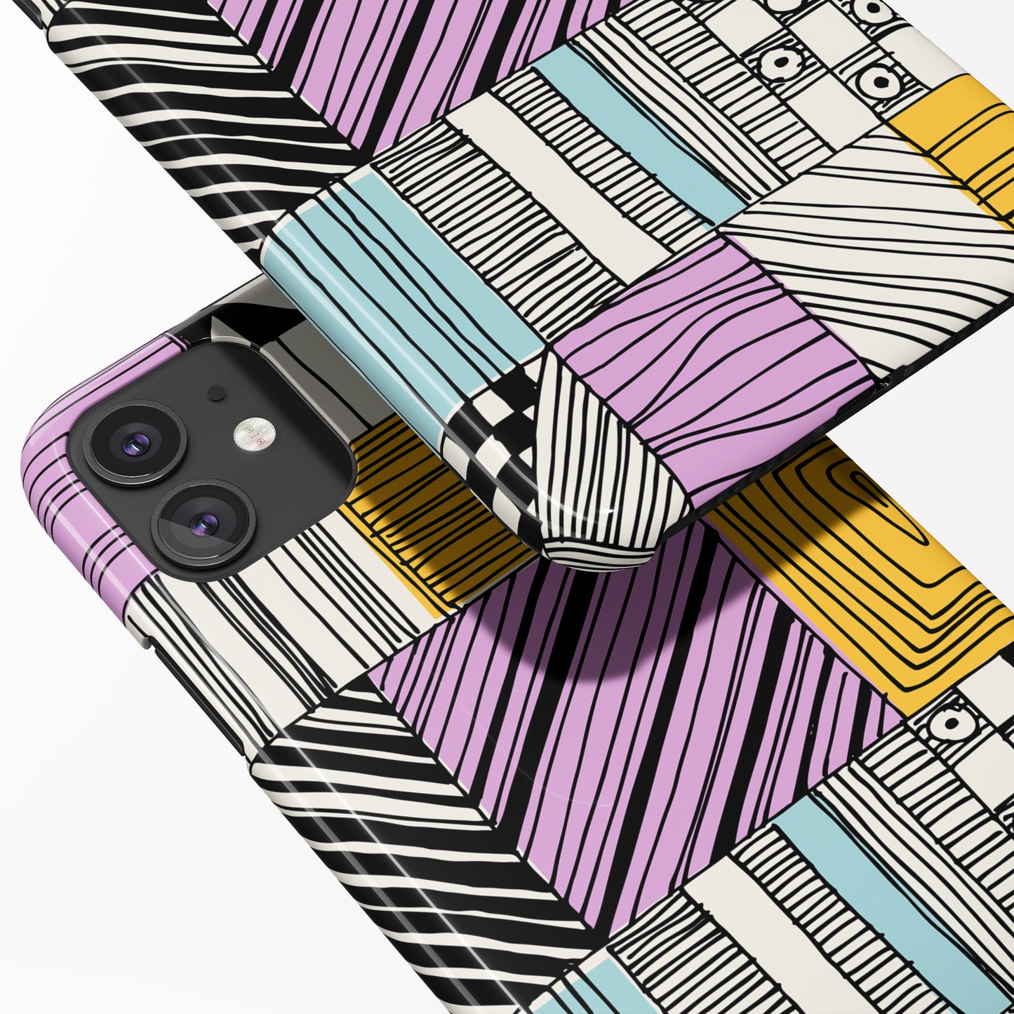 Abstract Modern Sketches iPhone Case - HypeSheriff