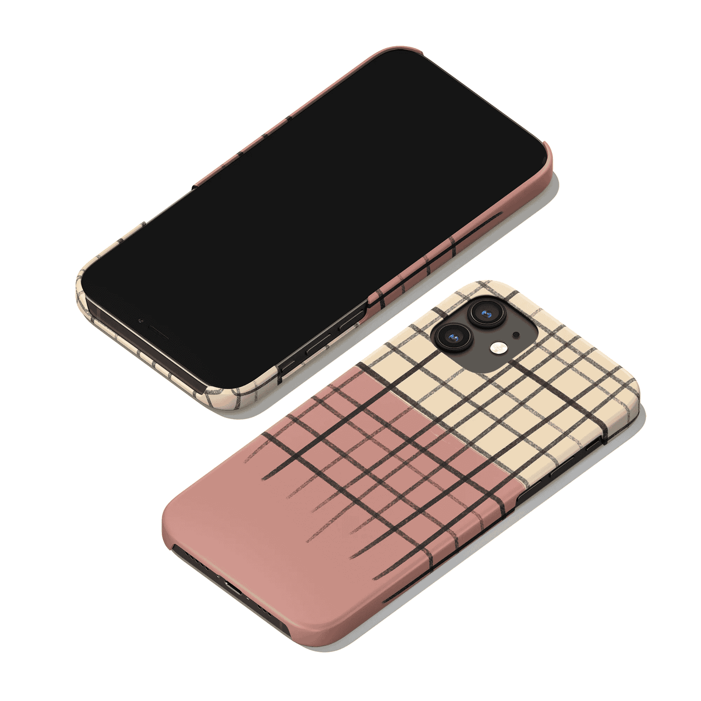 Desert Pink Abstract Feminine iPhone Case - HypeSheriff