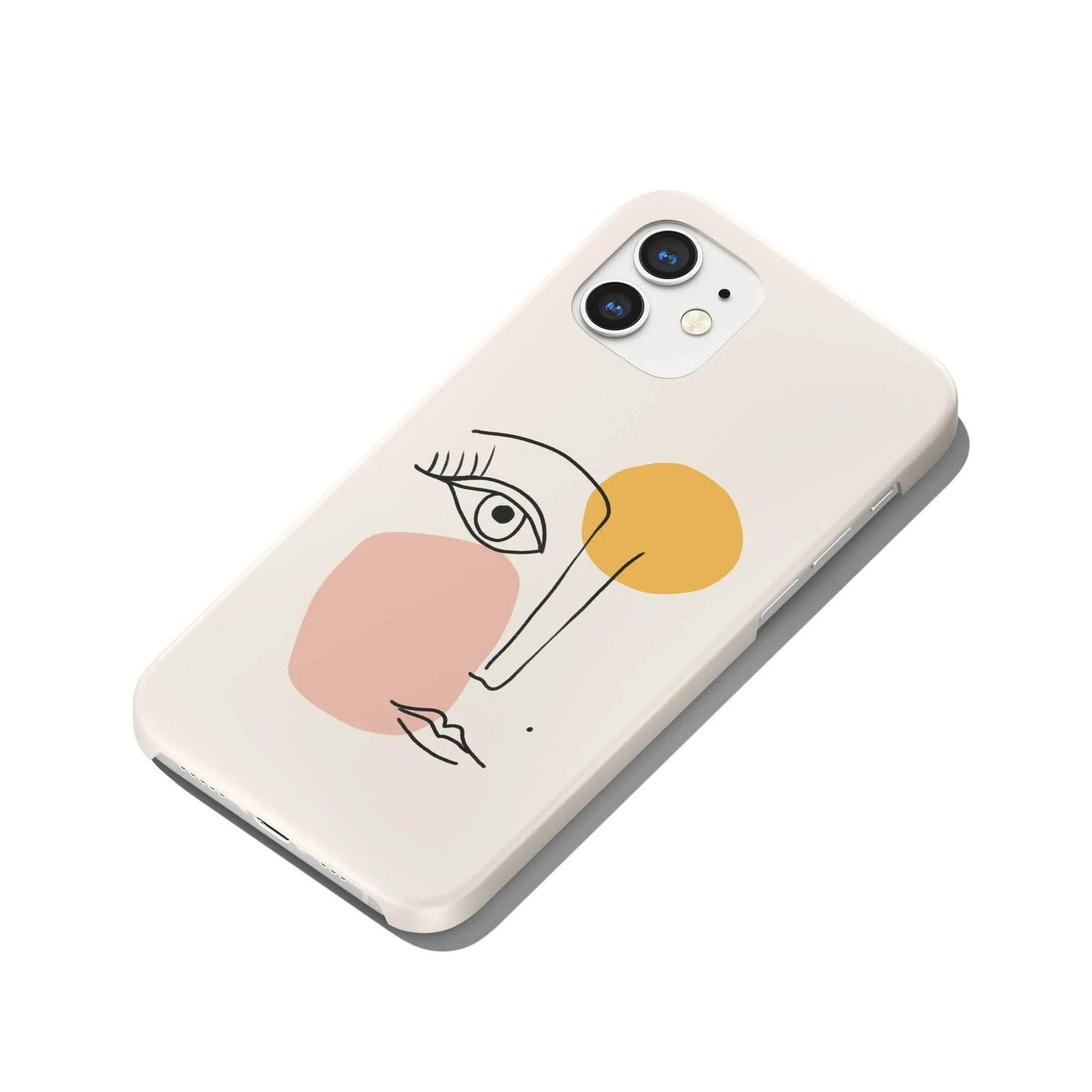 Picasso Woman Face Line Art iPhone Case - HypeSheriff