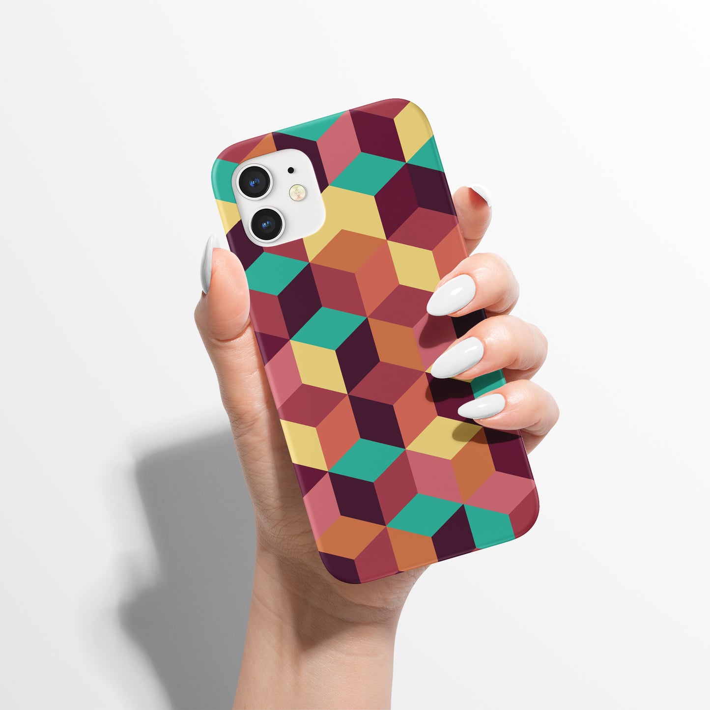 Retro Bauhaus Geometric iPhone Case - HypeSheriff