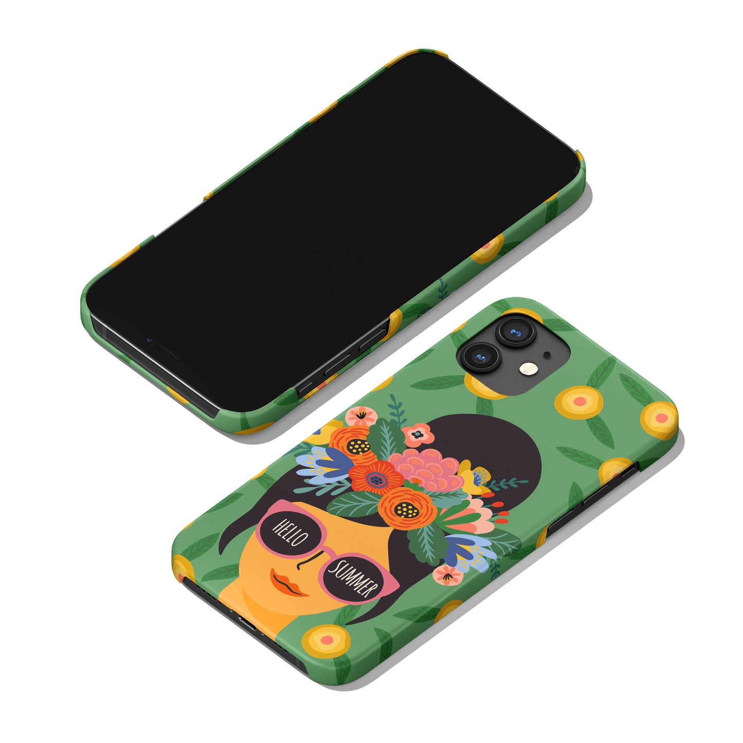 Hello Summer Woman Colorful iPhone Case - HypeSheriff