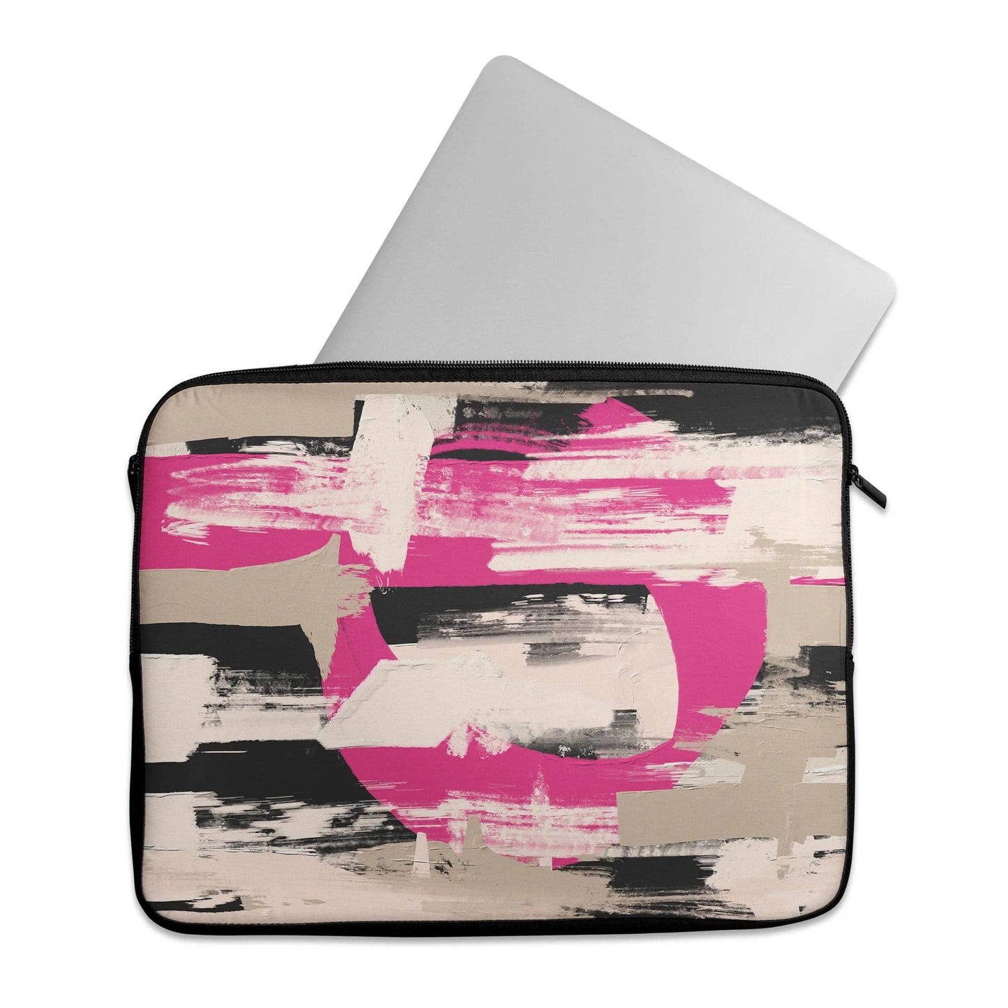 Abstract Pink Painted Art - Laptop Sleeve - HypeSheriff