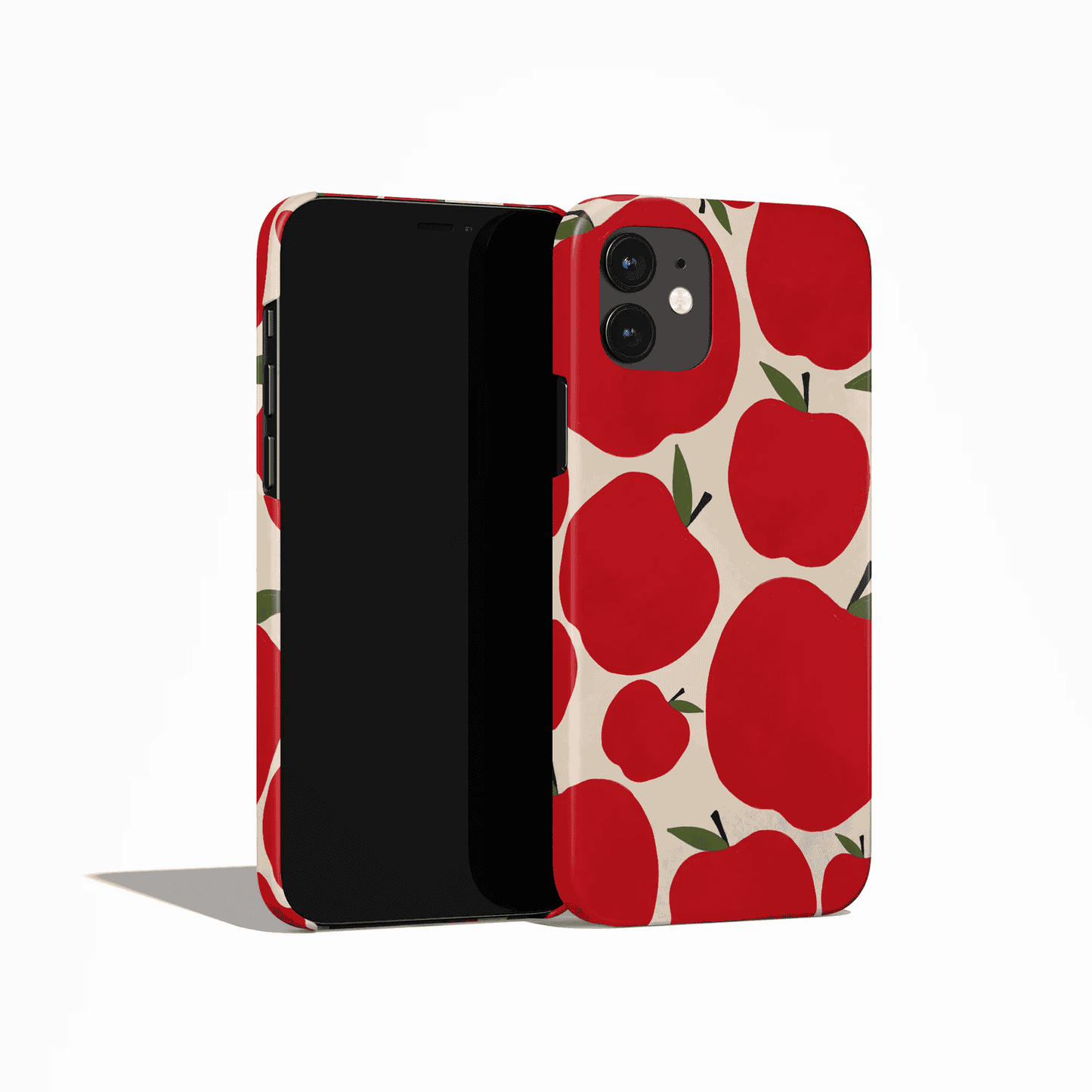 Red Apples Retro Pattern iPhone Case - HypeSheriff
