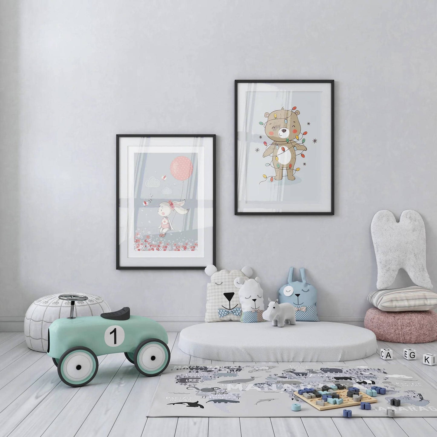 Sweet Rabbit Illustration Poster - HypeSheriff