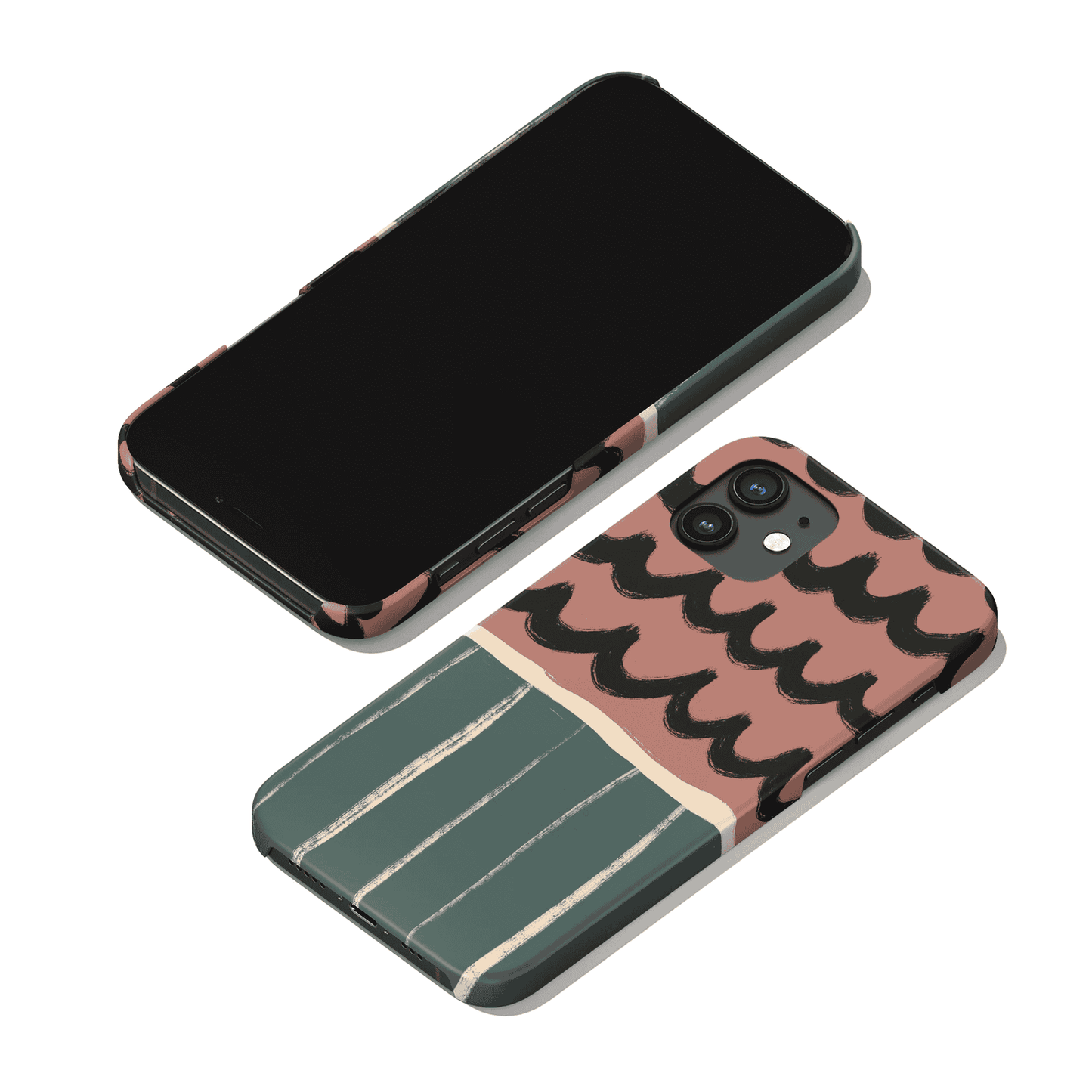 Aesthetic Abstract Modern Painted iPhone Case - HypeSheriff