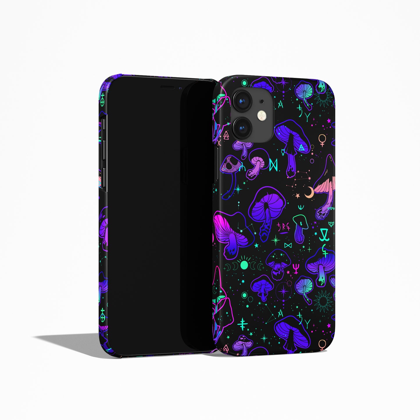 Dark Psychedelic Mushrooms iPhone Case - HypeSheriff