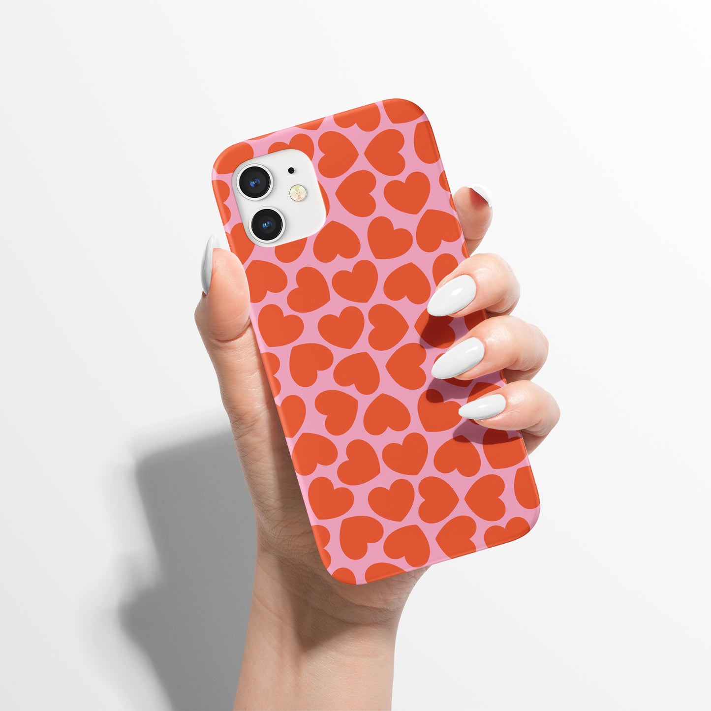 Pink Love Heart iPhone Case - HypeSheriff