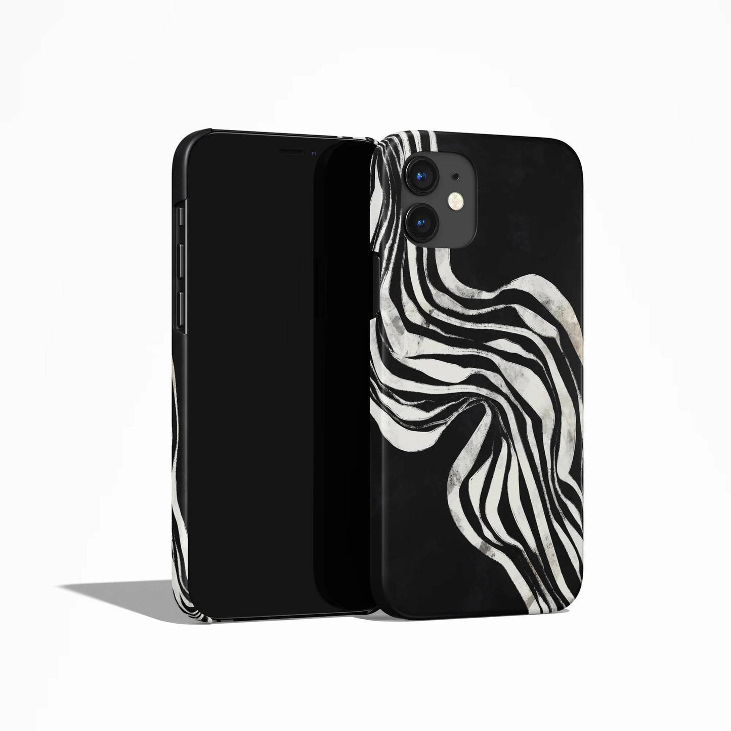Painted Abstract Black iPhone Case - HypeSheriff