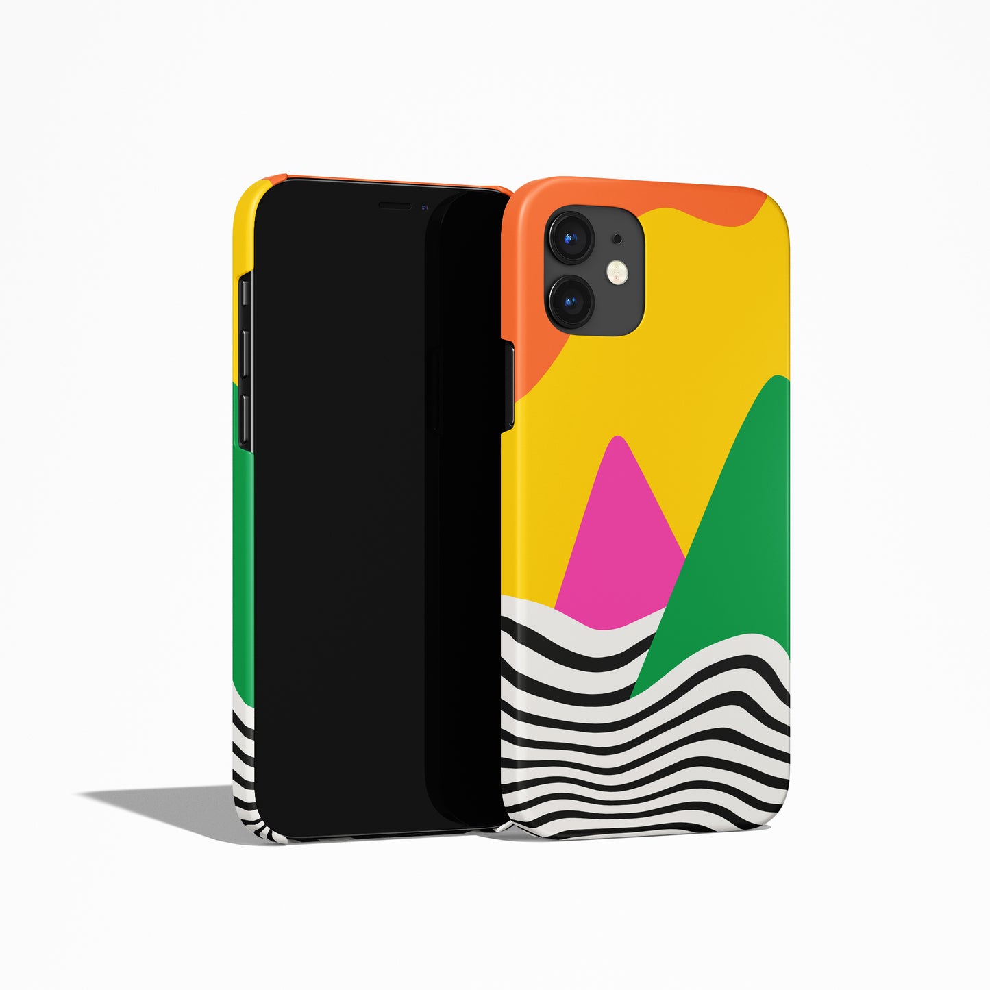 Groovy Colorful Landscape iPhone Case - HypeSheriff