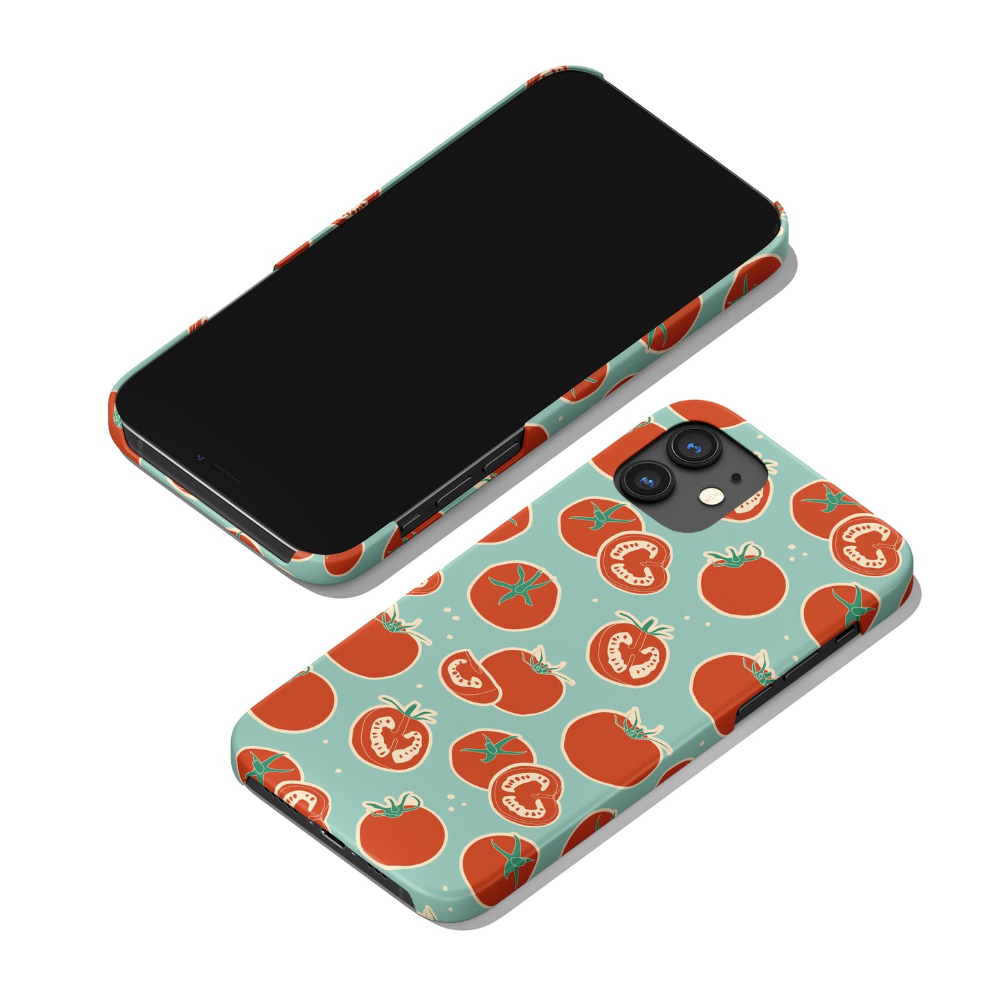 Cute Retro Veggies Tomato iPhone Case - HypeSheriff