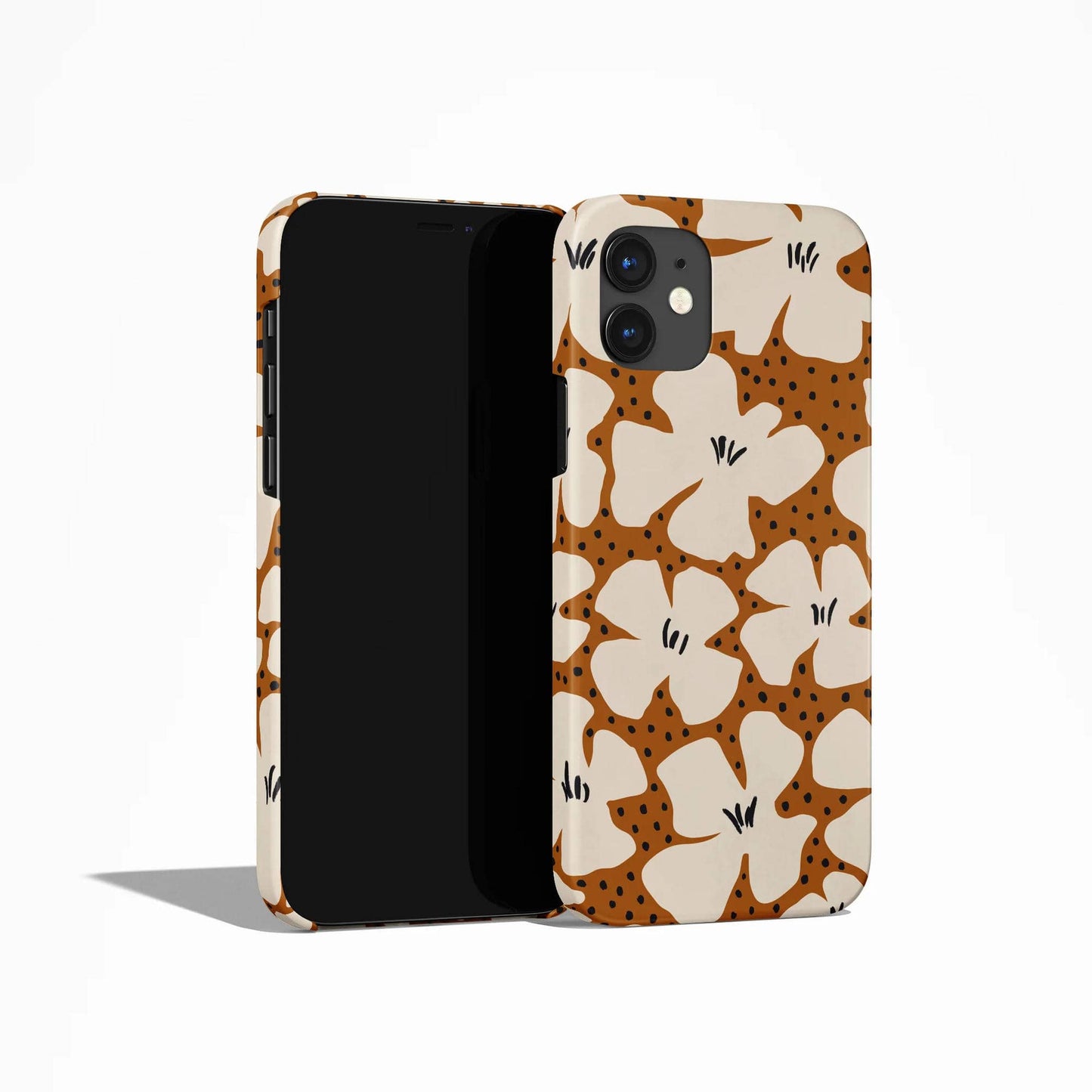 Retro Mustard Flowers iPhone Case - HypeSheriff