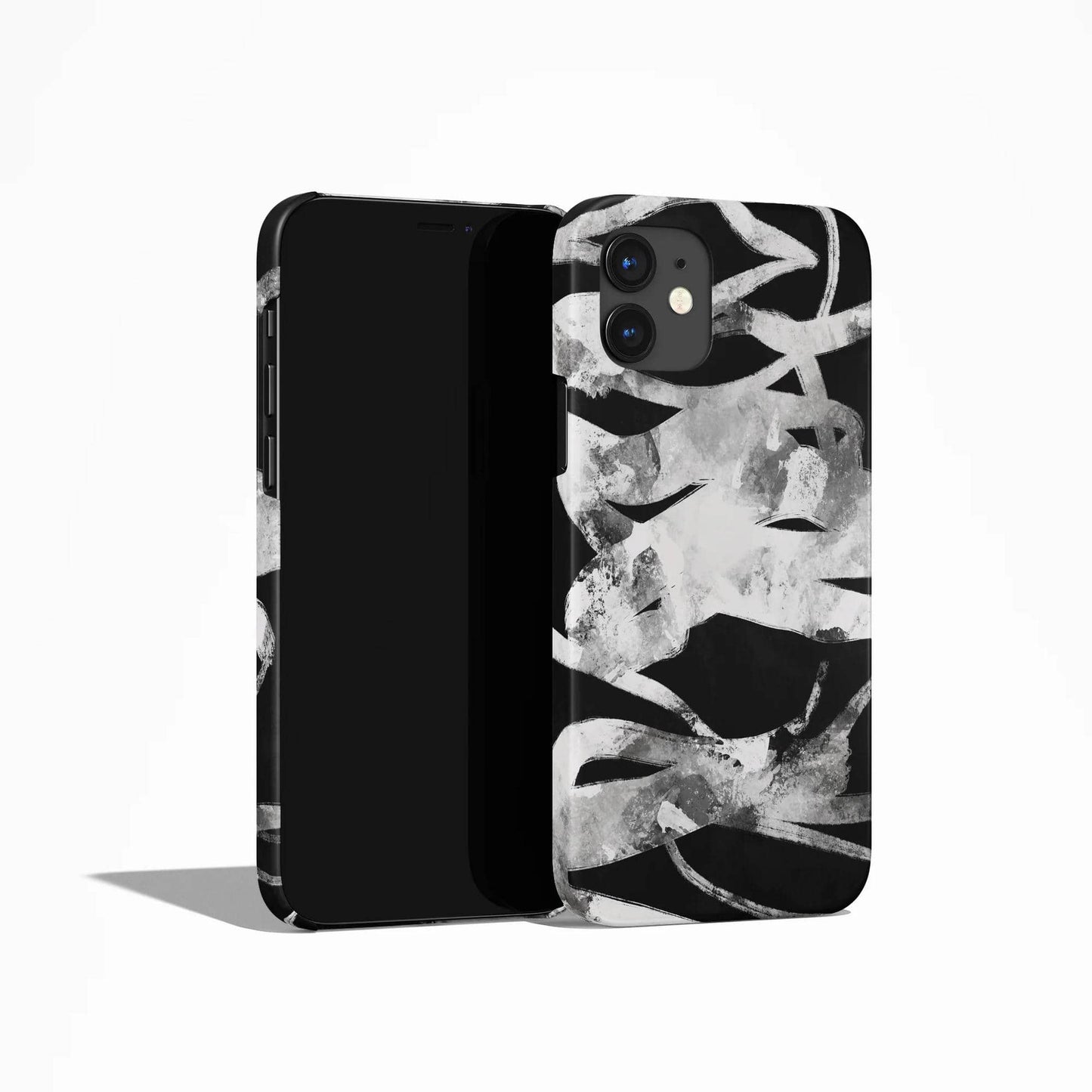 Black Abstract Art iPhone Case - HypeSheriff