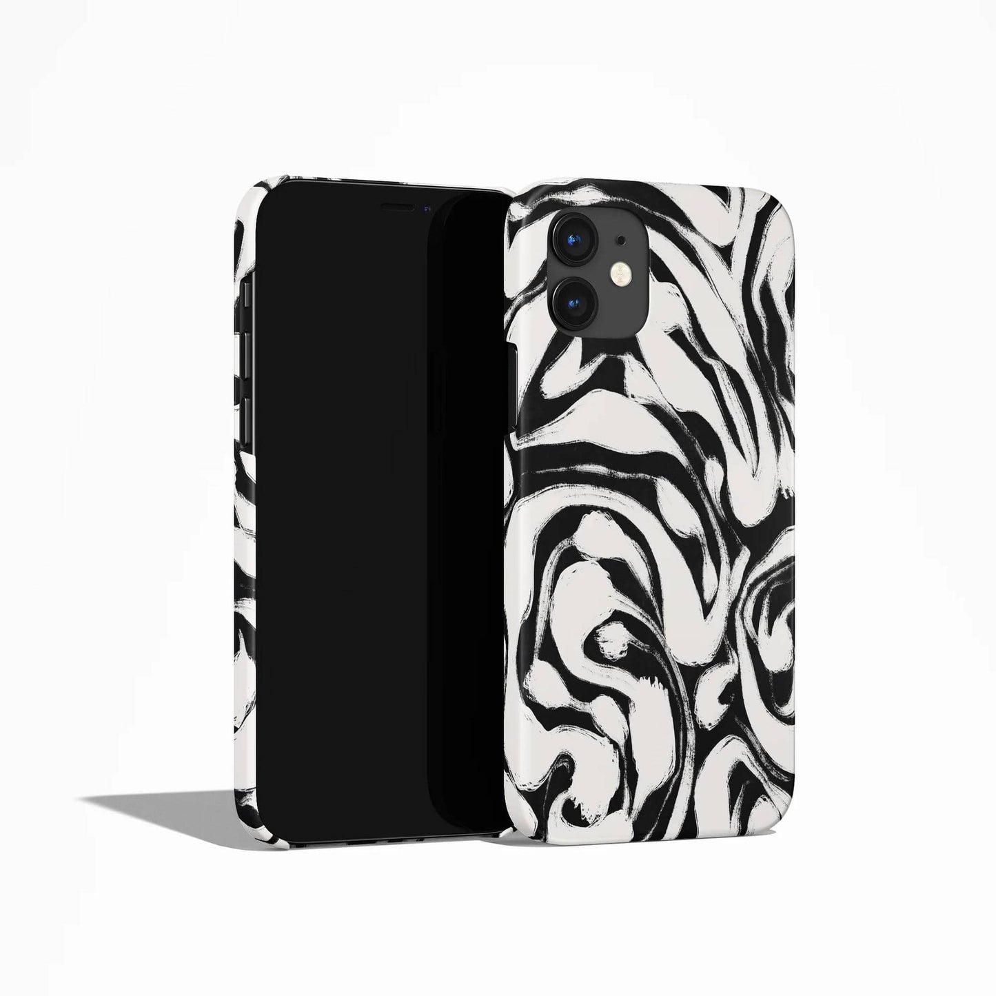 Black&White Abstract Art iPhone Case - HypeSheriff
