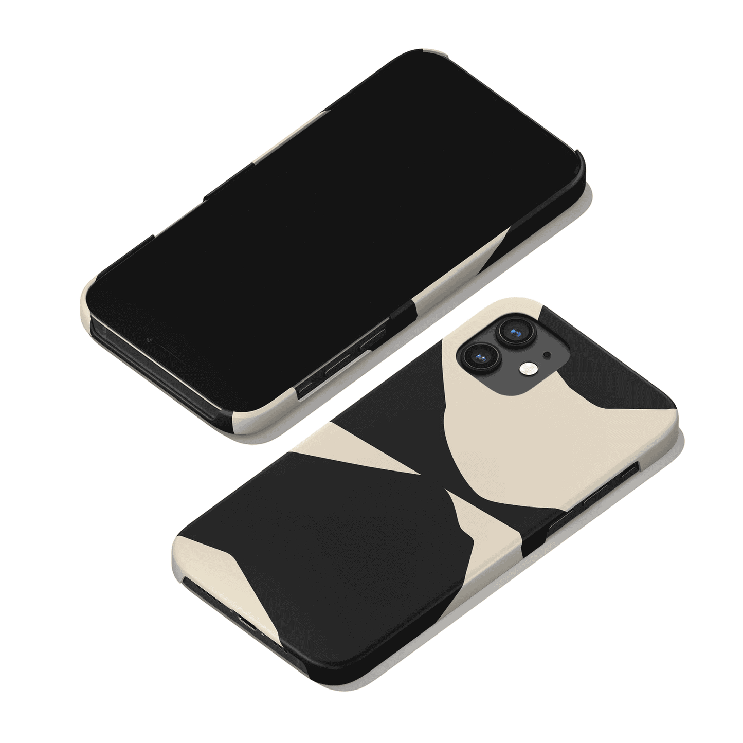 Black Blocks Minimalist Modern iPhone Case - HypeSheriff