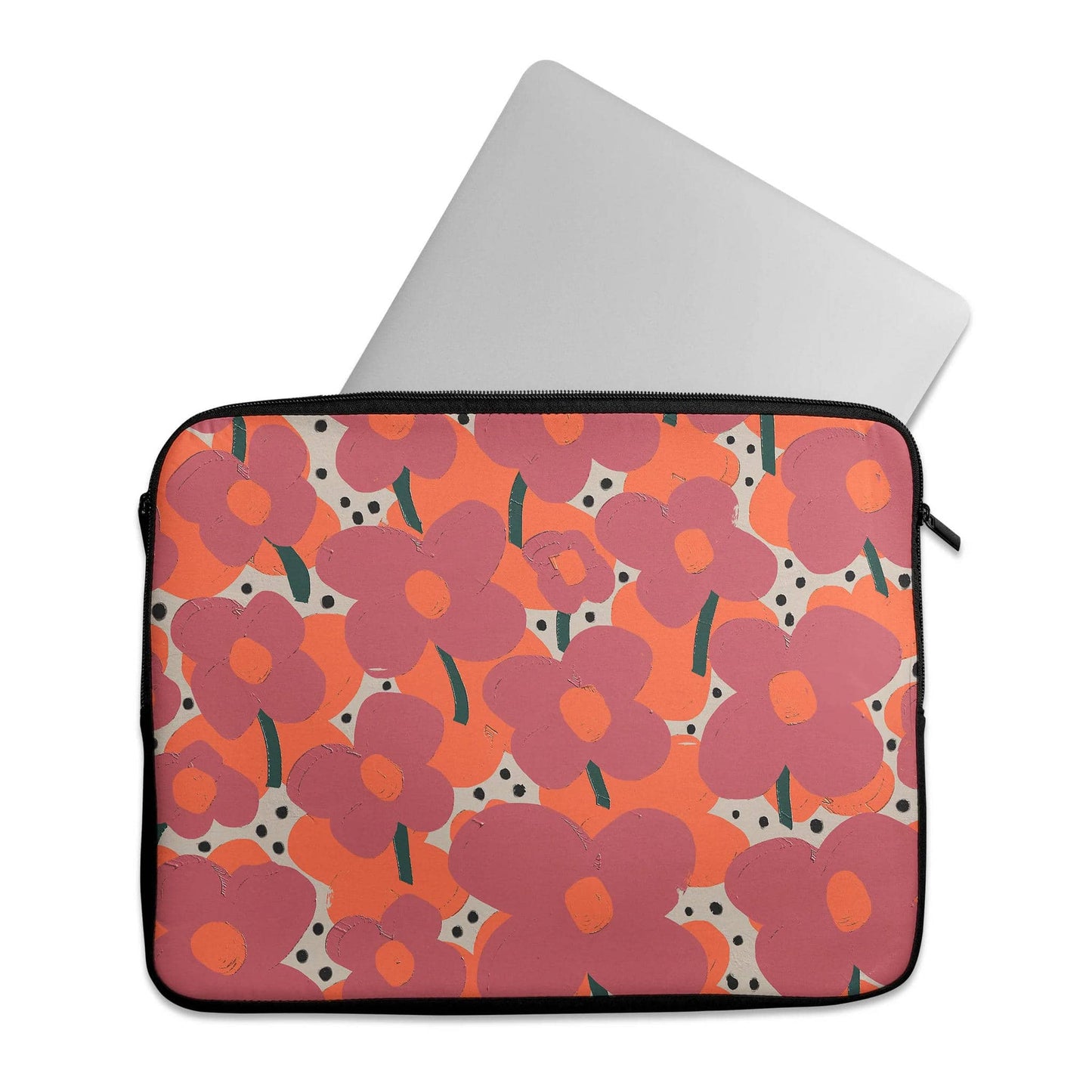 Colorful Flowers Pattern- Laptop Sleeve - HypeSheriff
