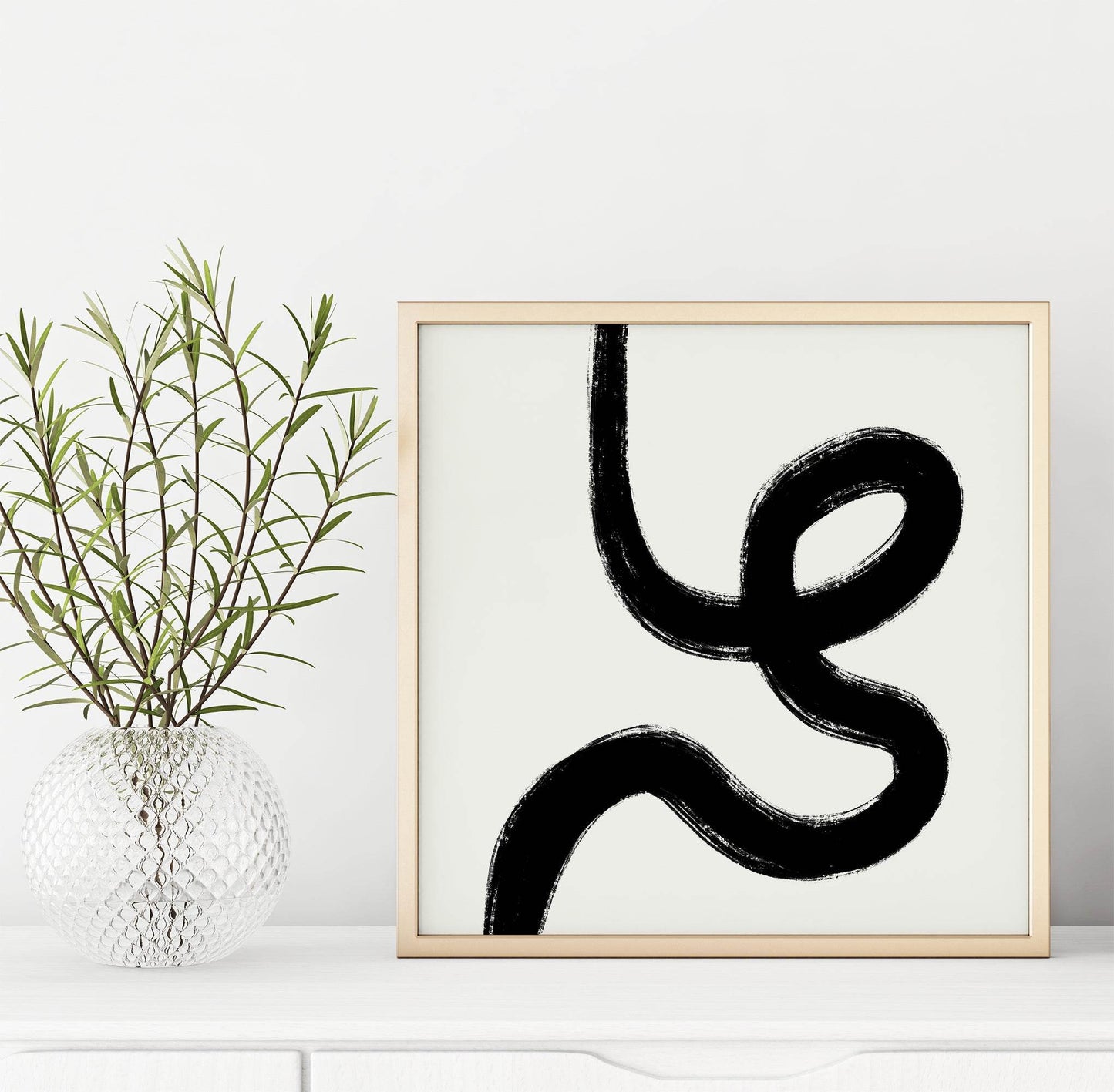 Modern B&W Square Print - HypeSheriff