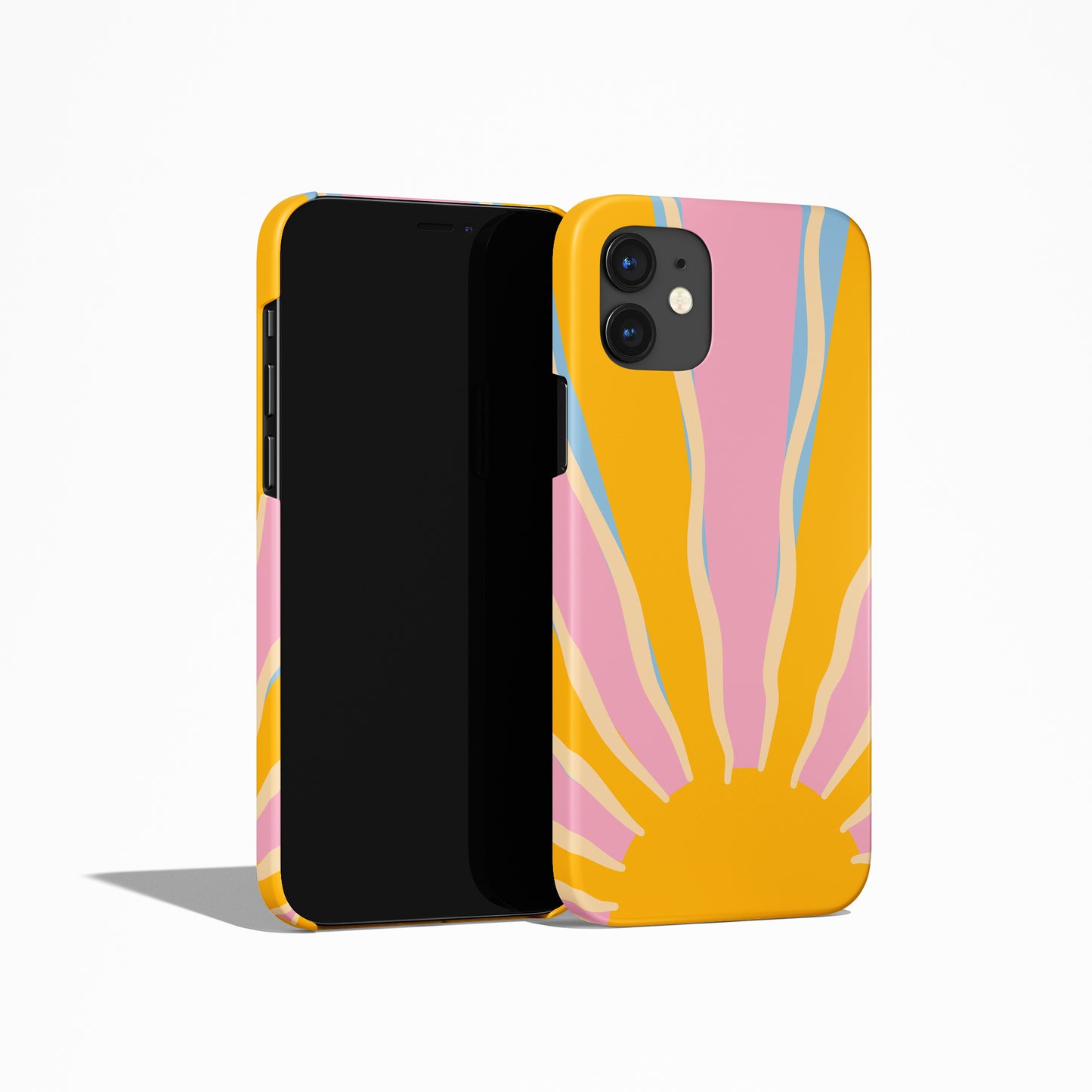 Groovy Colorful Sun 60s iPhone Case - HypeSheriff
