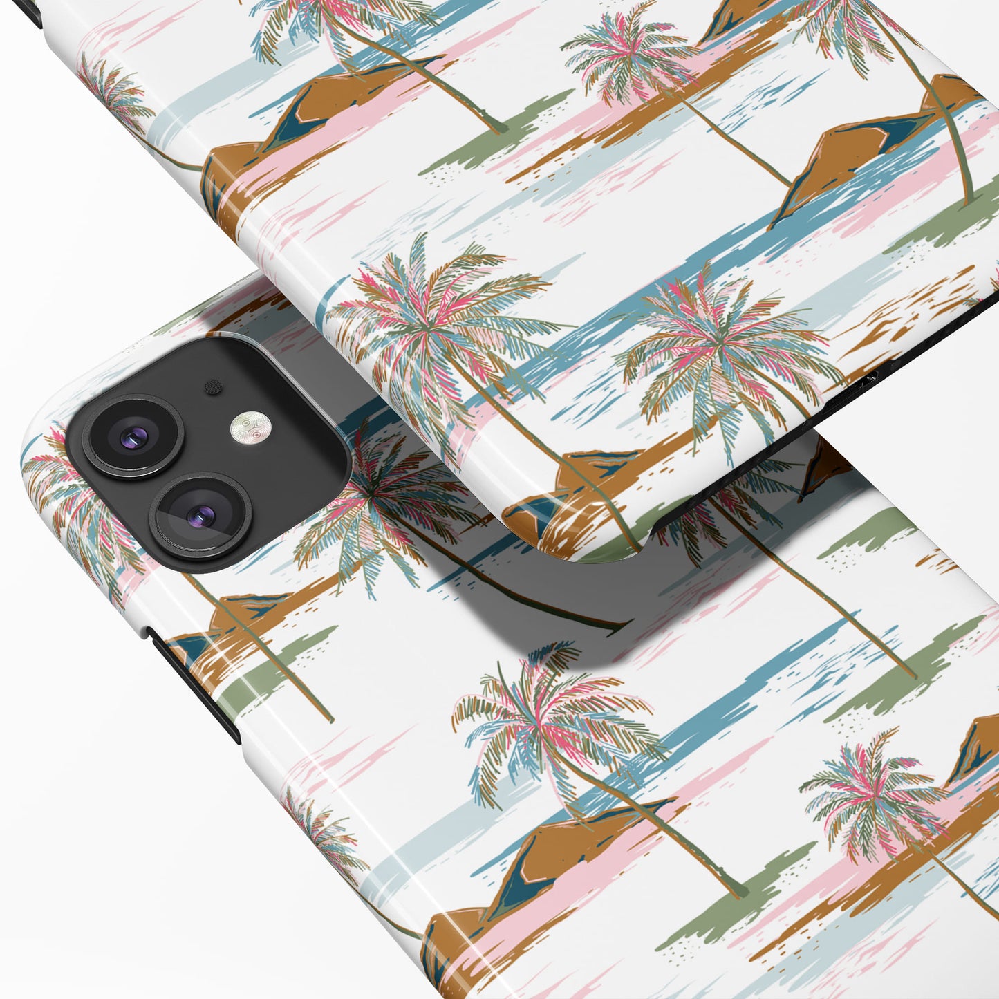 Protective Hardshell Tropical Island iPhone Case - HypeSheriff