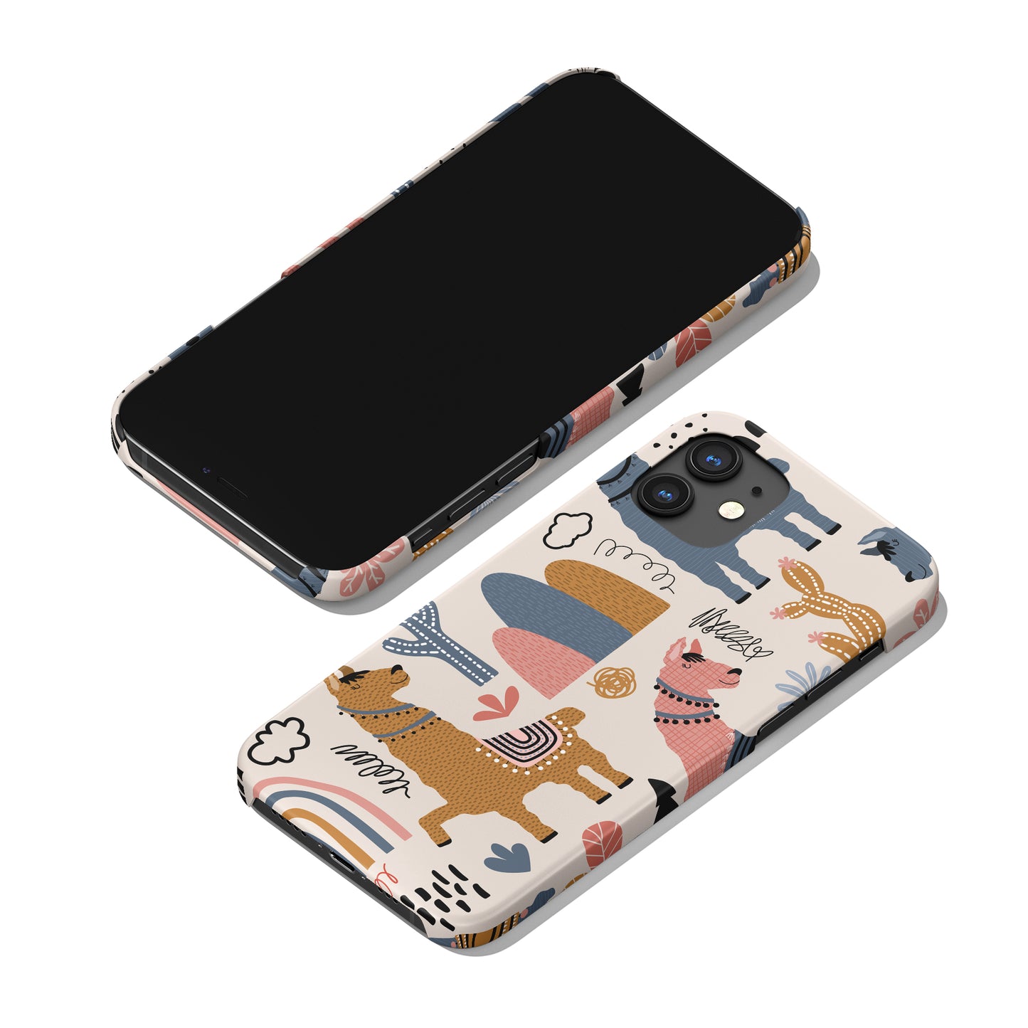 Cute Boho Lama iPhone Case - HypeSheriff