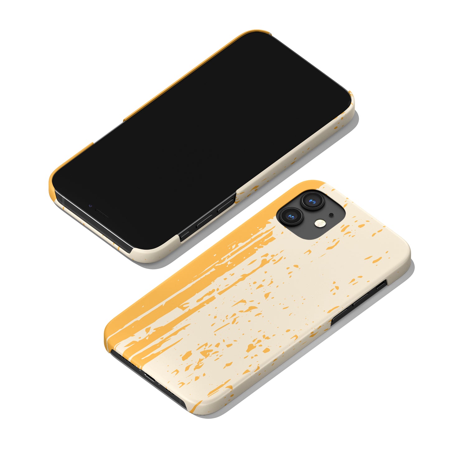Yellow Mid Century Modern iPhone Case - HypeSheriff