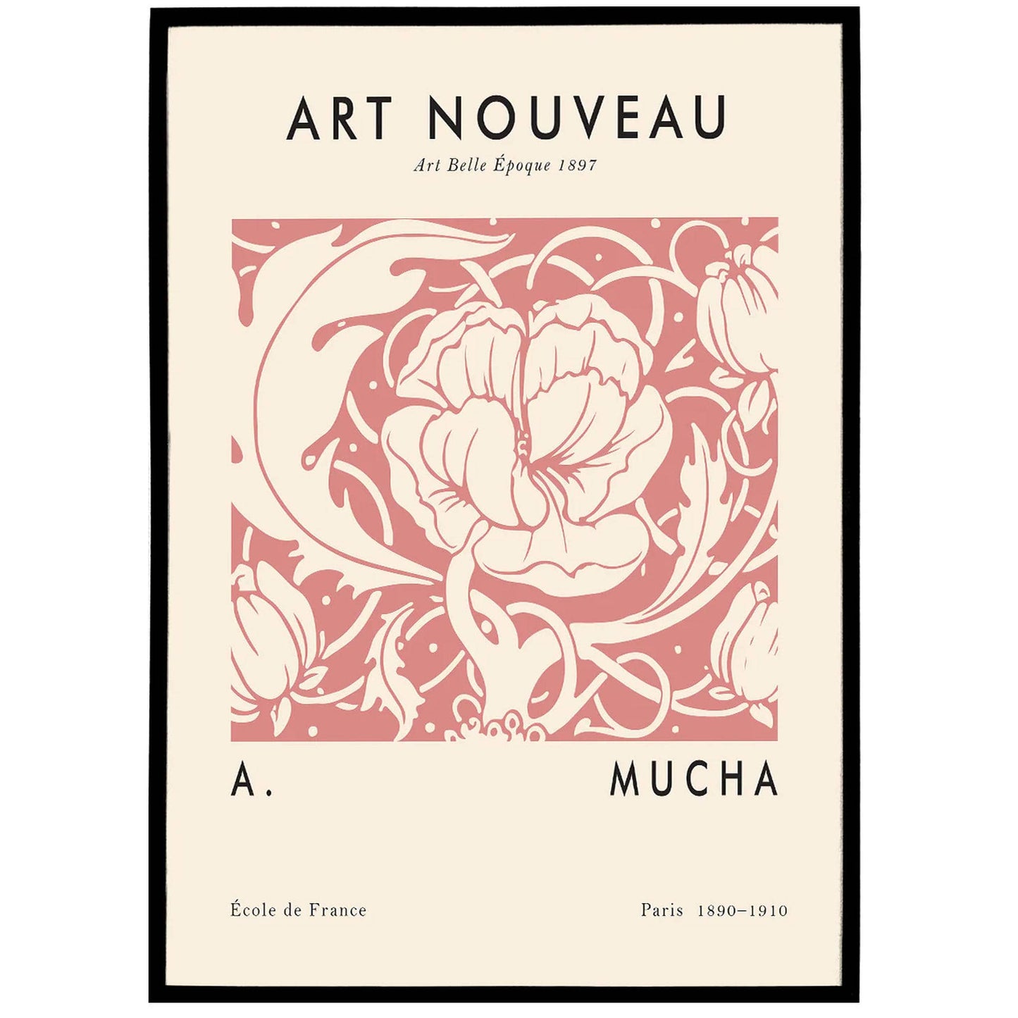 Art Nouveau Exhibition. Floral Poster - HypeSheriff