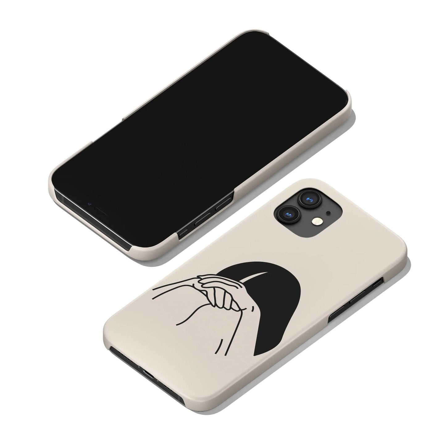 Aesthetic Lonely Girl iPhone Case - HypeSheriff