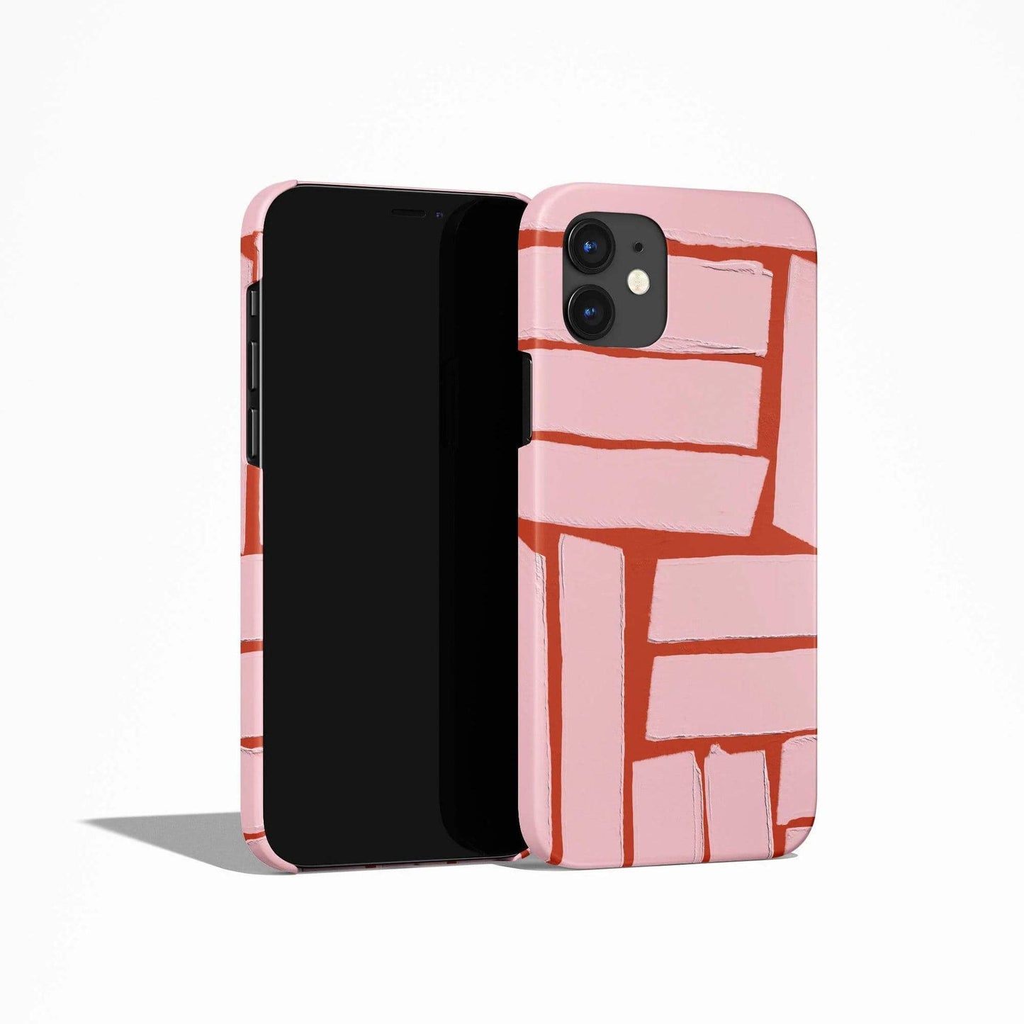 Pink Red Painted Art iPhone Case - HypeSheriff