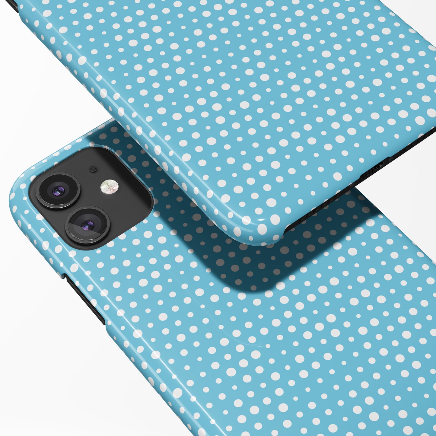 Blue Little Dots iPhone Case - HypeSheriff