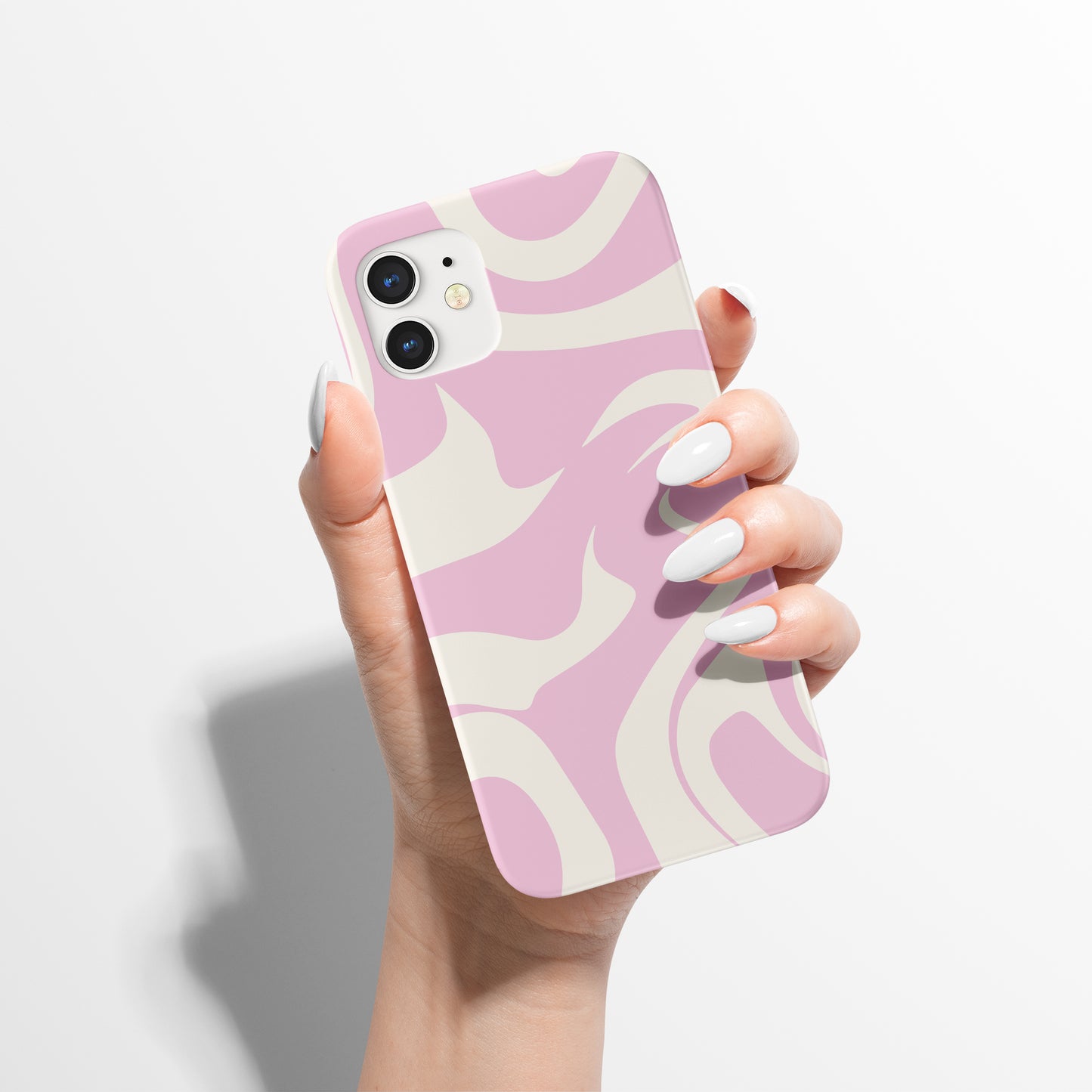 Pink Liquid Groovy Hippie Swirl iPhone Case - HypeSheriff