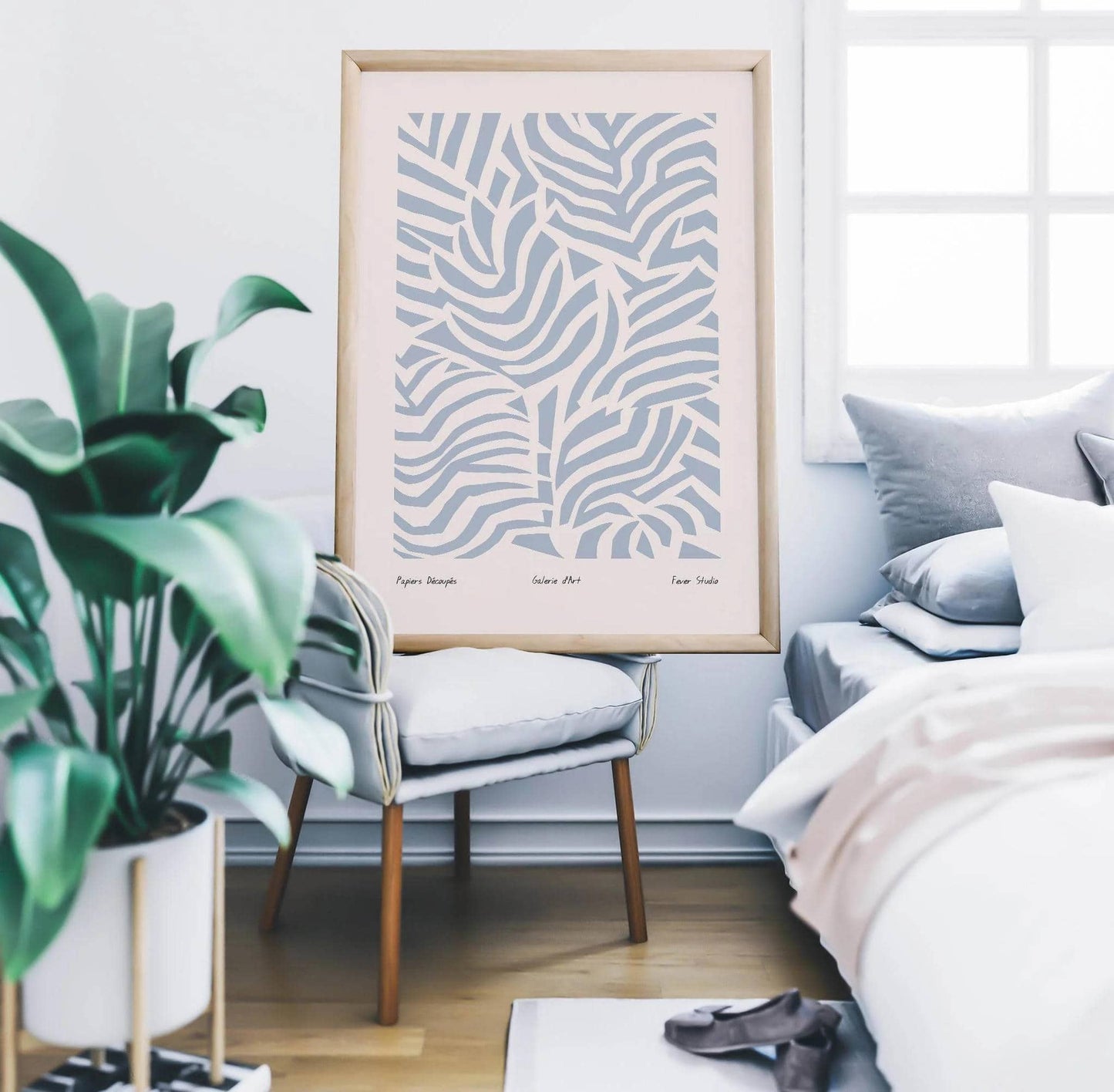 Papiers Découpés Blue Poster - HypeSheriff